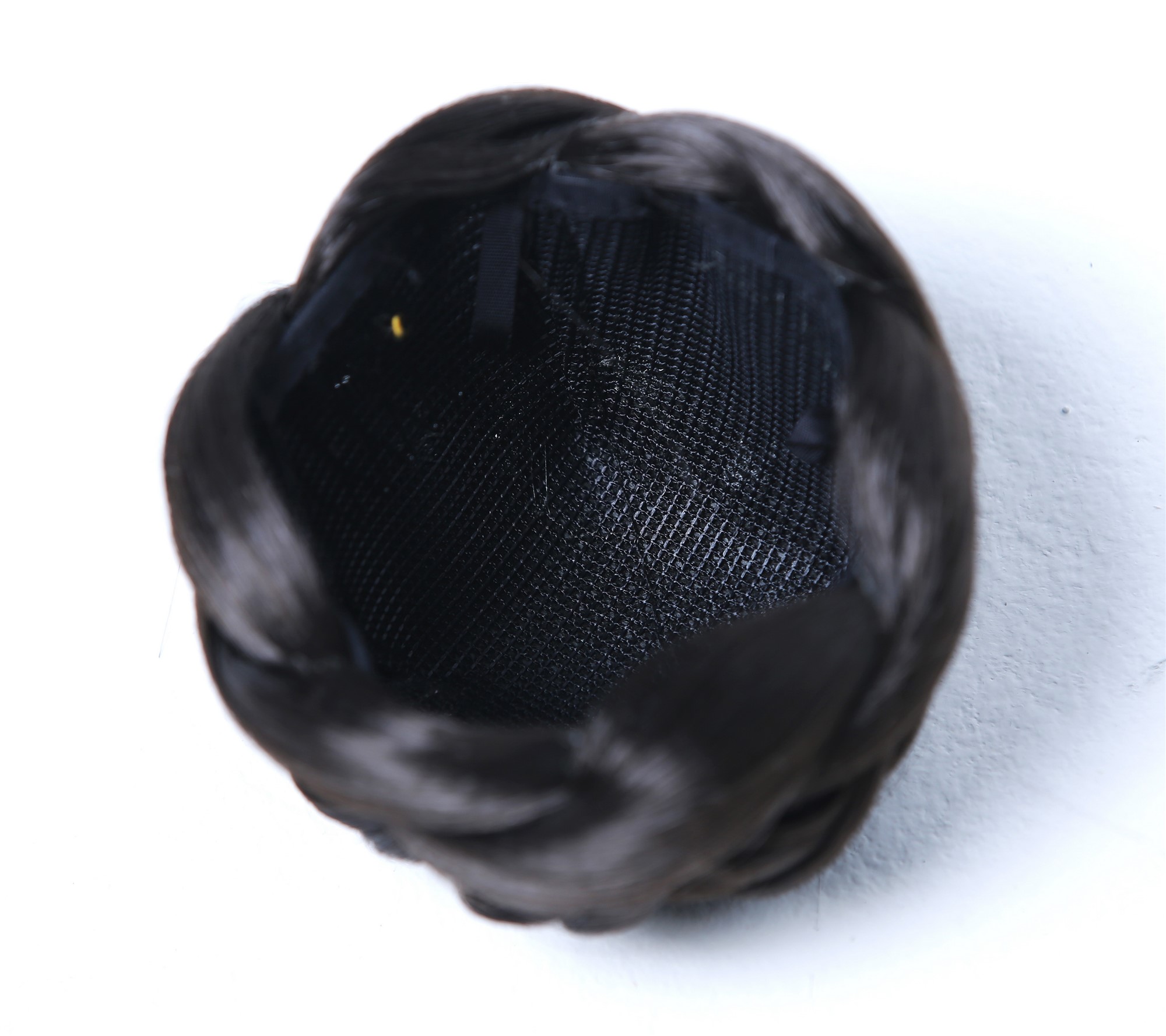 Dutt Haardutt Haarknoten Chignon traditionell geflochten Dunkelbraun TYD-0031-4, Ansicht 5, WIG ME UP: Ihr Perücken Online Shop geflochtener Dutt Haarteil Dunkelbraun