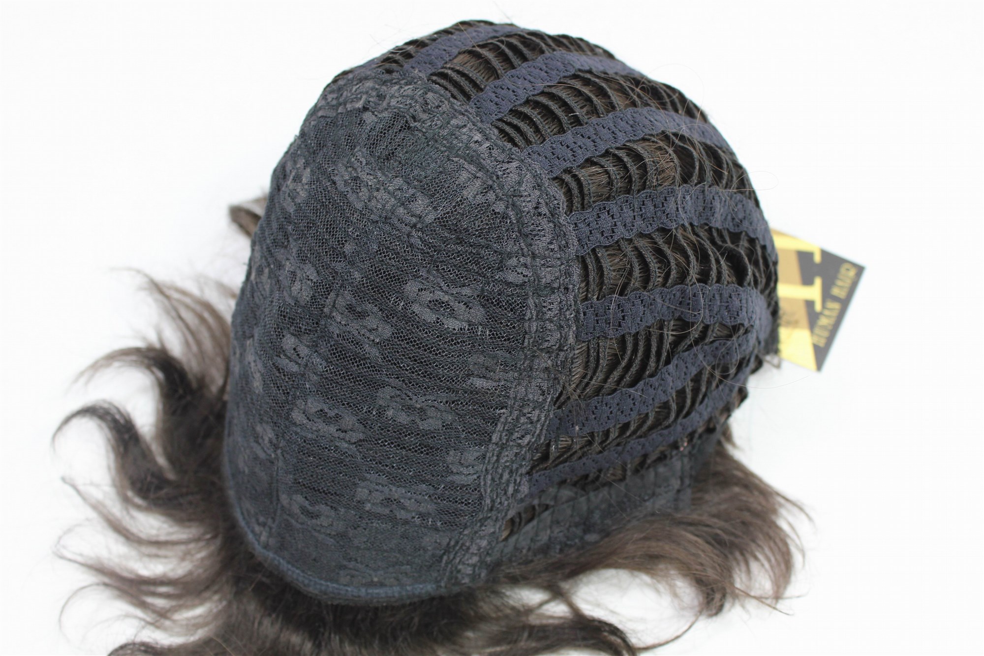 hochwertige Qualitätsperücken, Echthaarperücke Damen Kess Kurz Braun 105HH-4, Ansicht 4, WIG ME UP: Ihr Perücken Online Shop wellige Tressen-Perücke 100% Echthaar Braun kurze Haare für Damen
