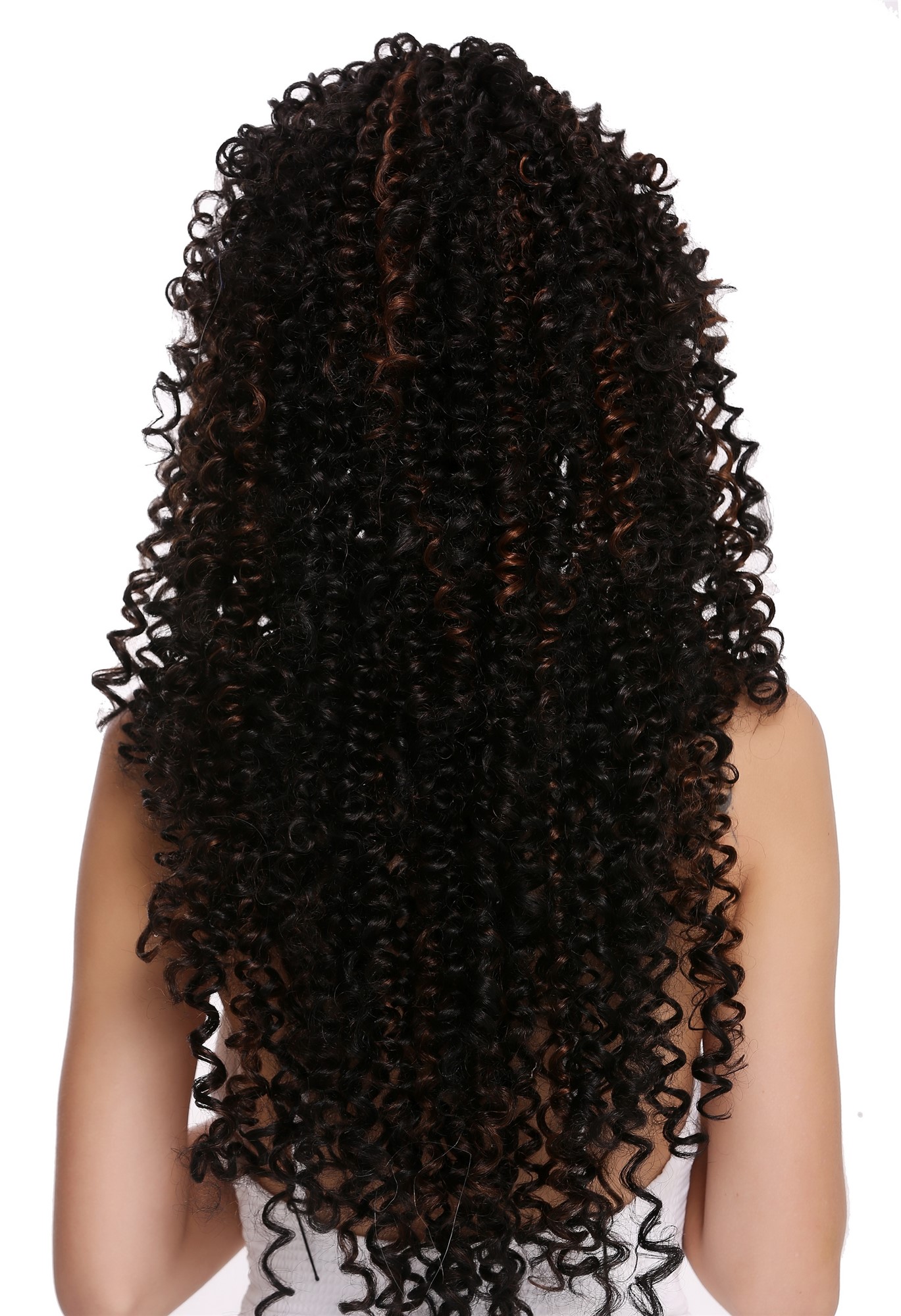 Lady women wig Long Dense Chestnut Brown Curls curly Afro Carribbean DW2315, view 3, WIG ME UP: Your Perücken Online Shop Quality Wigs, Ladies, black-brown-copper brown, curled, very long