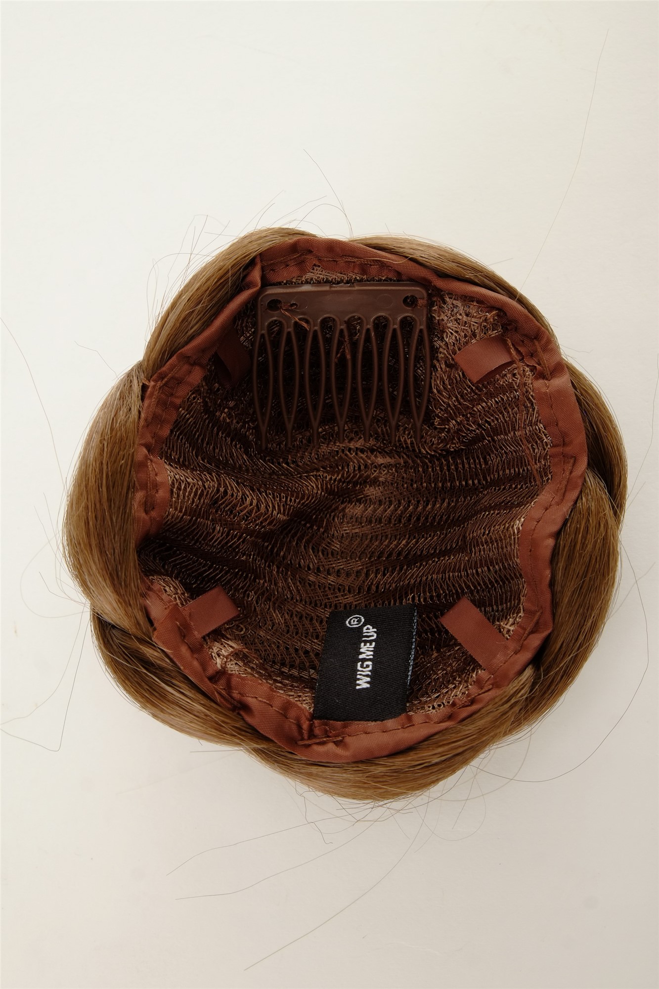 Dutt Haarknoten aufwendig geflochten Goldbraun N672-12, Ansicht 4, WIG ME UP: Ihr Perücken Online Shop geflochtener Dutt Haarteil Goldbraun