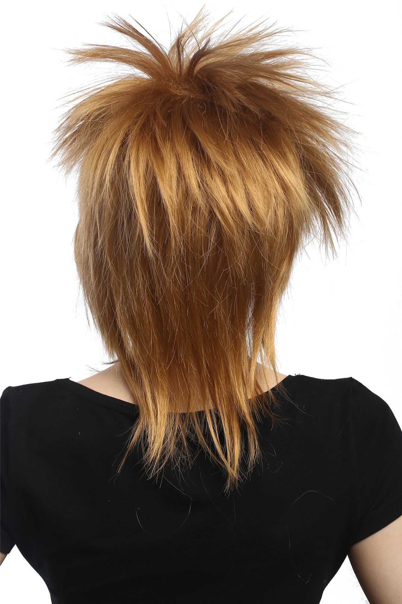günstige Party Perücke, Perücke Wild Blond 80er Punk Wave DH1190-K27, Ansicht 4, WIG ME UP: Ihr Perücken Online Shop wellige Party Perücke Blond schulterlange Haare für Damen