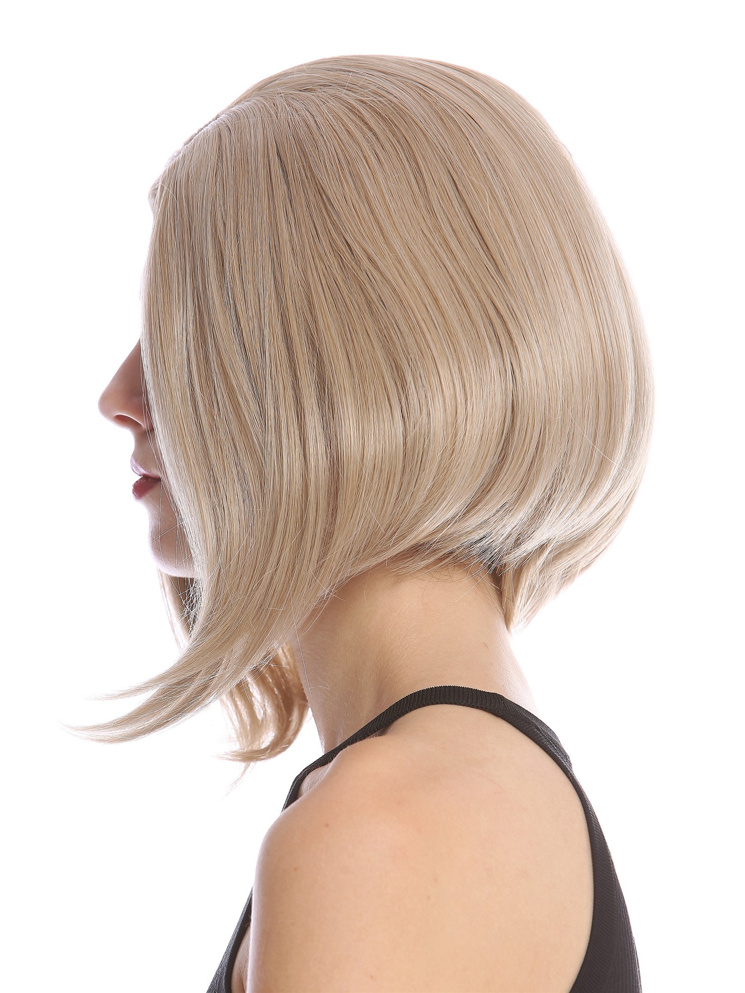 hochwertige Qualitätsperücken, Perücke kurz Longbob Mittelscheitel glatte Haare Blond Mix YZF-4370-16/26/silver, Ansicht 4, WIG ME UP: Ihr Perücken Online Shop glatte Tressen-Perücke mit Kopfhaut-Imitat Blond-Mix schulterlange Haare für Damen