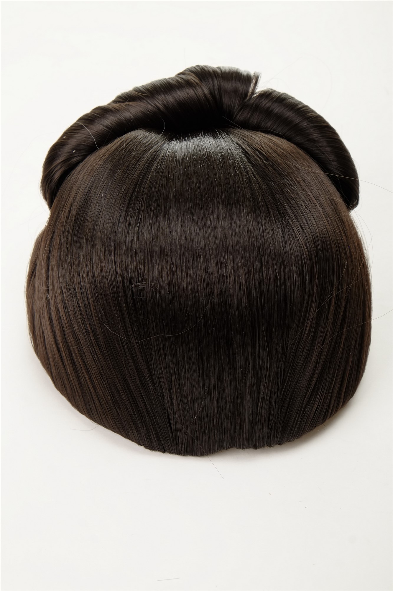 Dutt Haarknoten Groß Oma Dunkelbraun N792-4, Ansicht 7, WIG ME UP: Ihr Perücken Online Shop glatter Dutt Haarteil Dunkelbraun