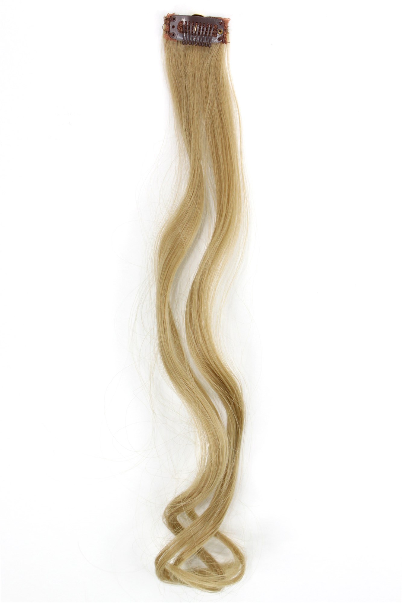 wellige Extensions Helles Aschblond 45 cm lang