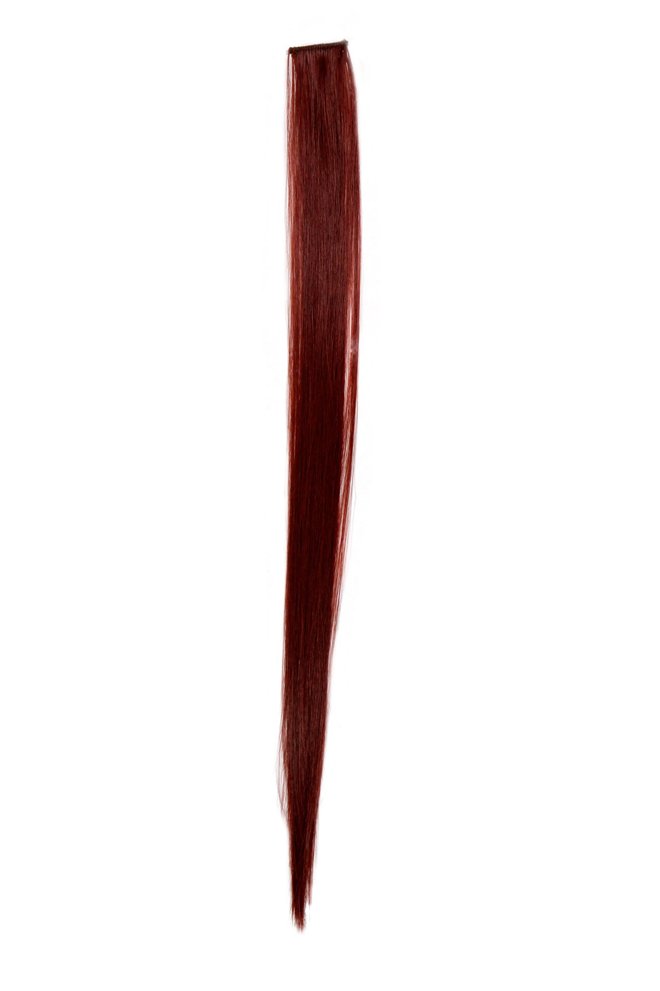 glatte Extensions Rot-Braun 52 cm lang