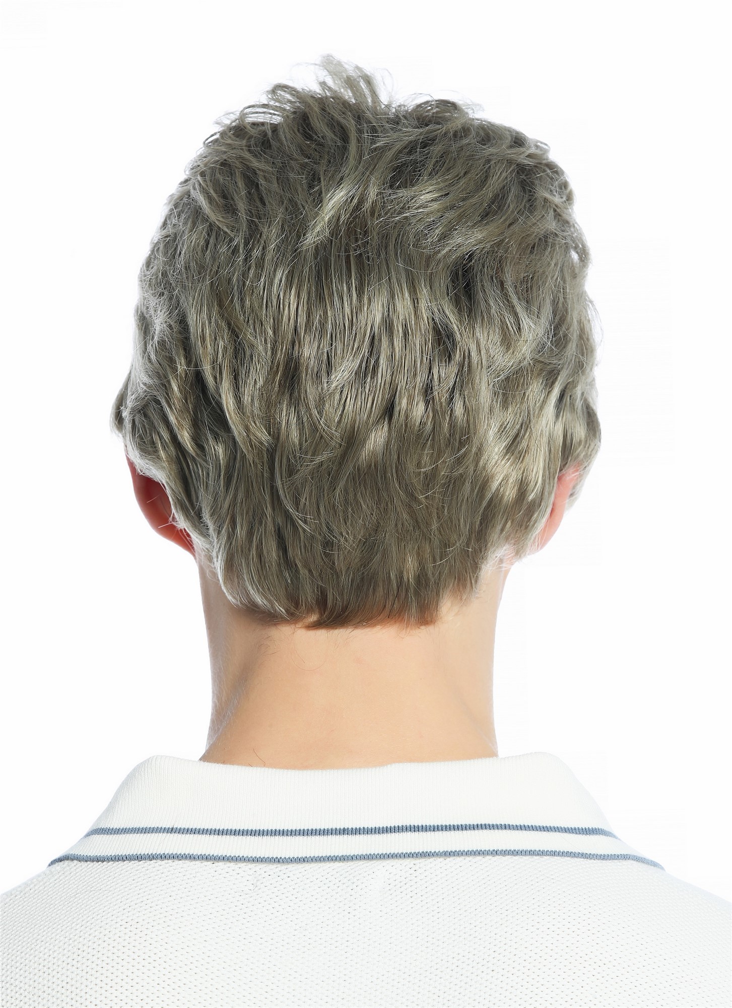 hochwertige Qualitätsperücken, Perücke kurz gescheitelt wellig Braun Blond gesträhnt DW94A-18T22, Ansicht 5, WIG ME UP: Ihr Perücken Online Shop wellige Tressen-Perücke Blond-Braun-Mix kurze Haare für Unisex