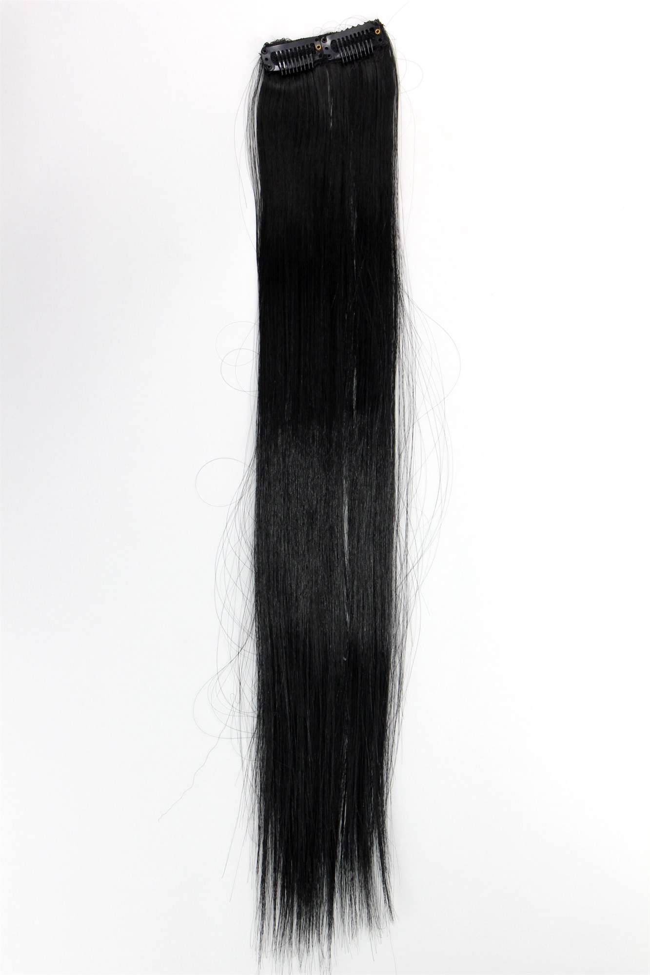 glatte Extensions Schwarz 45 cm lang