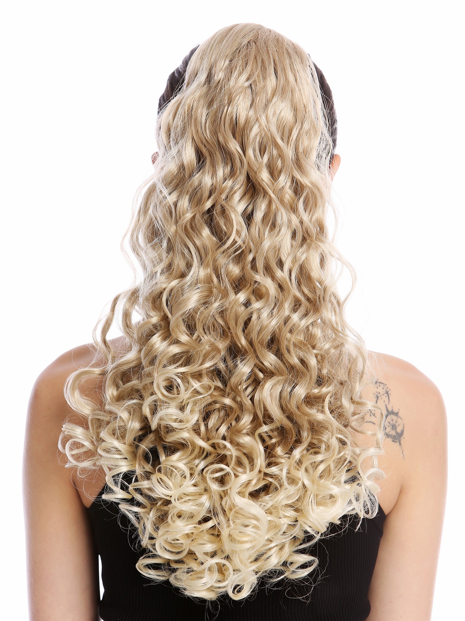 Braid Ponytail Voluminous Curls, view 2, WIG ME UP: Your Perücken Online Shop Ponytails, blond mix, curled, long
