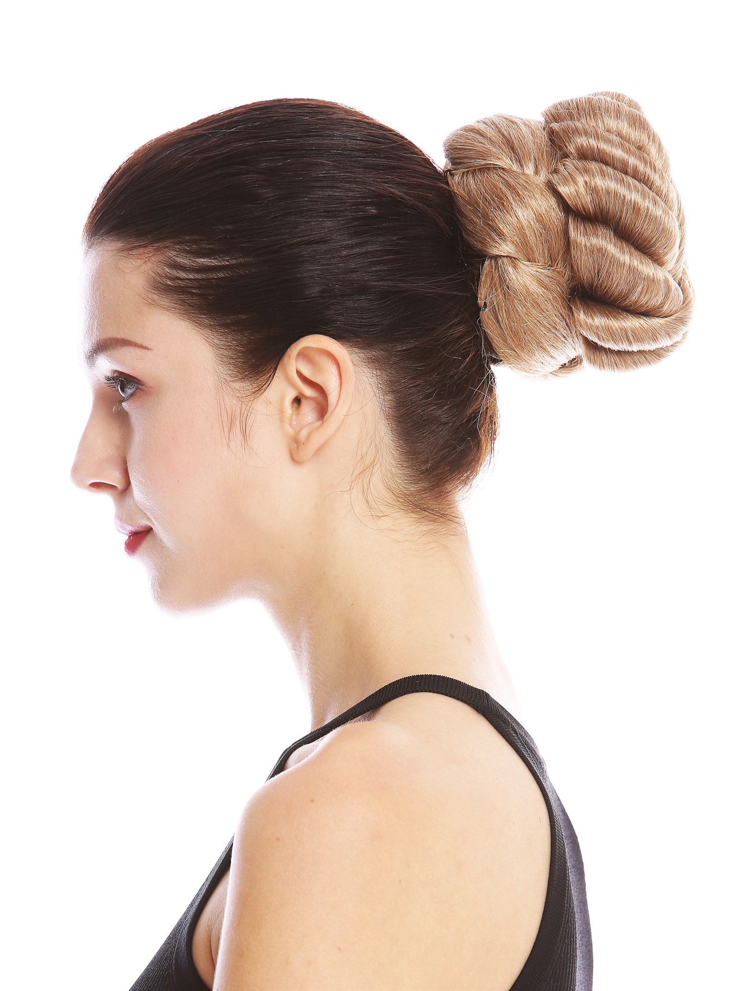 Dutt Haarknoten geflochten große Locken Blond Mix N794-27T613, Ansicht 3, WIG ME UP: Ihr Perücken Online Shop geflochtener Dutt Haarteil Blond-Mix