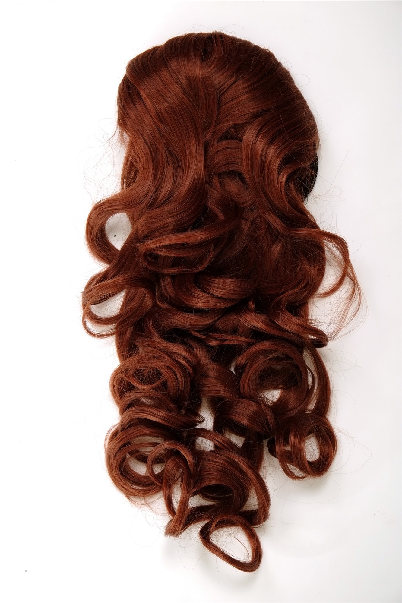 Hairpiece PONYTAIL with combs and elastic draw string curly voluminous very long light red brown, view 3, WIG ME UP: Your Perücken Online Shop Ponytails, reddish brown, curled, long