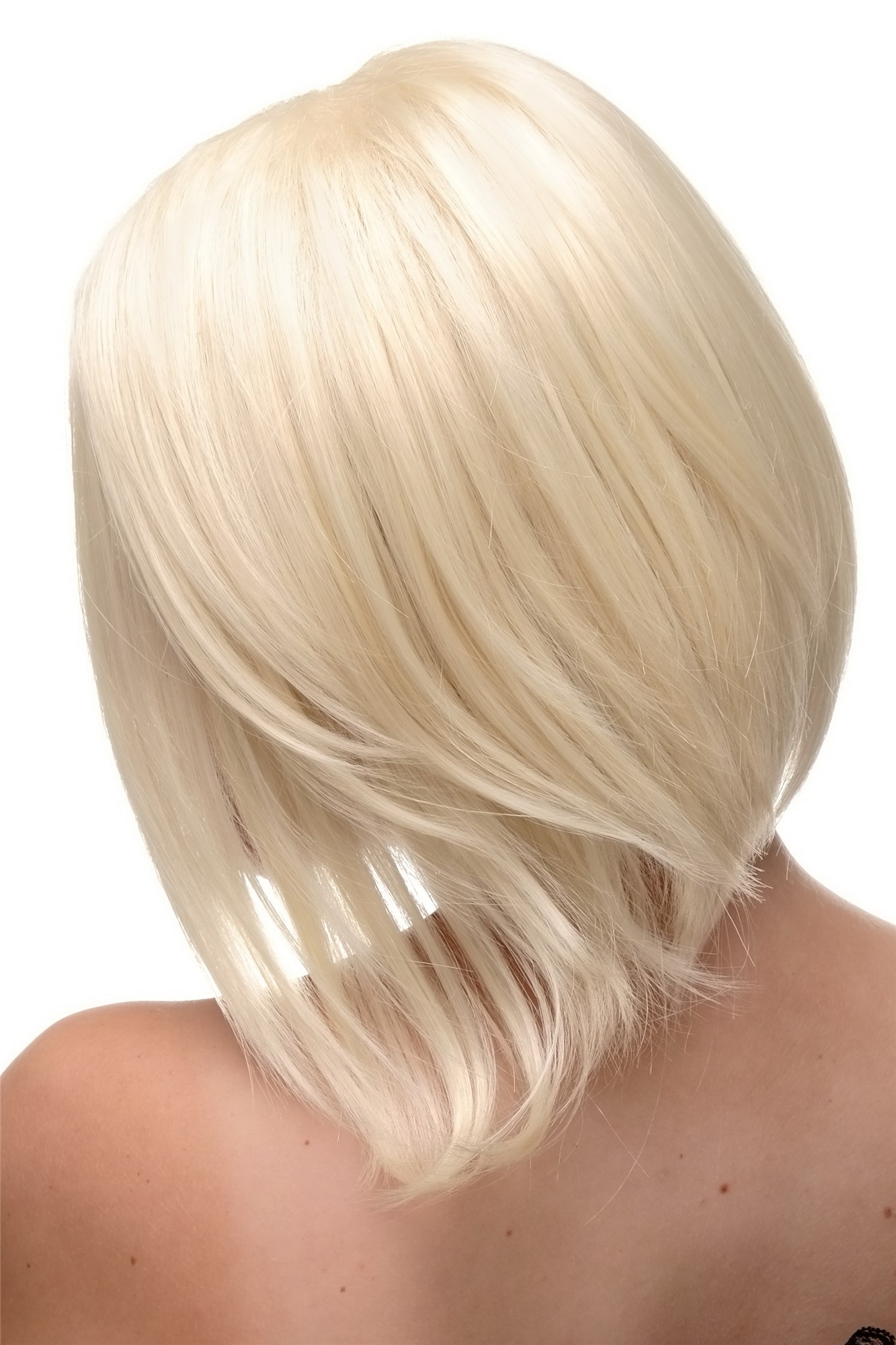 Stunning & Sexy Lady  Wig wild asymmetrical style one long side middle parting longbob blond, view 5, WIG ME UP: Your Perücken Online Shop Quality Wigs, Ladies, platinum blonde, straight, shoulder-length