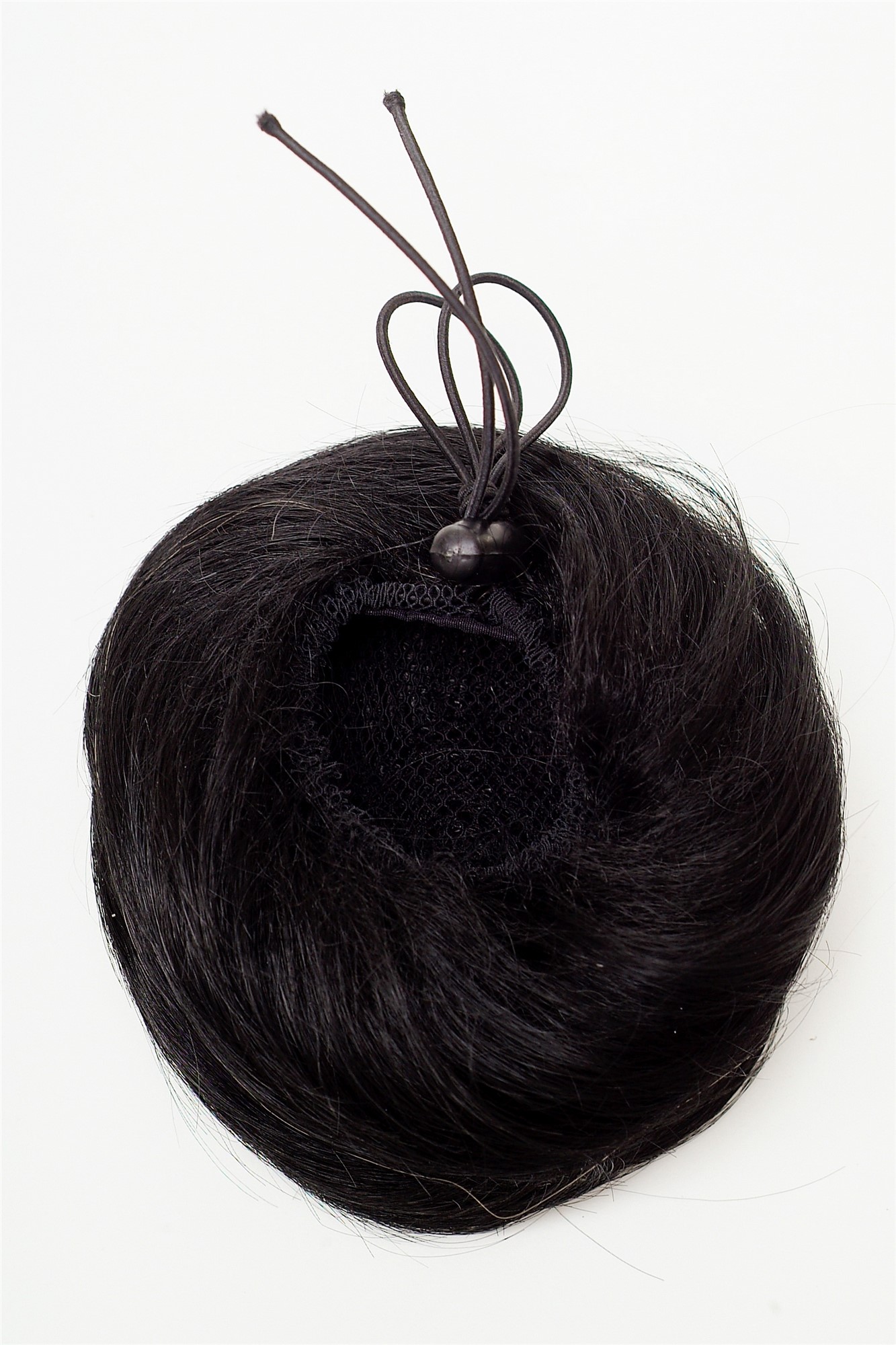Haarknoten Dutt 60er Vintage Schwarz Modell: NHA-004D, Ansicht 4, WIG ME UP: Ihr Perücken Online Shop glatter Dutt Haarteil Schwarz