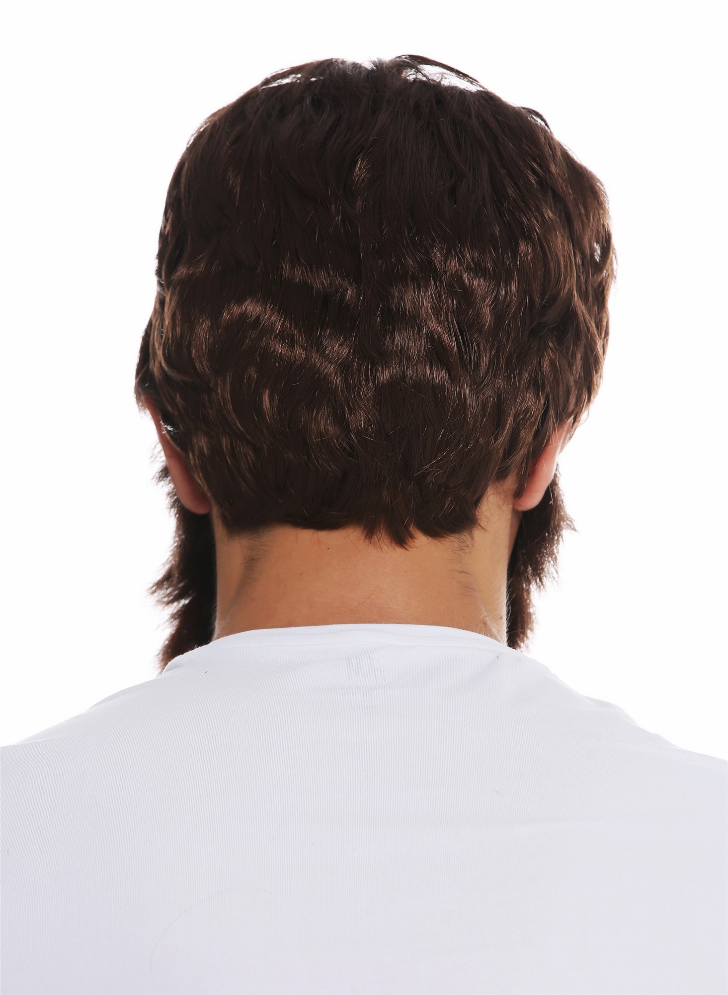 Wig and Beard set carnival Halloween men brown wild messy scruffy 31998, view 6, WIG ME UP: Your Perücken Online Shop Party Wig, Men, medium brown, wavy, short