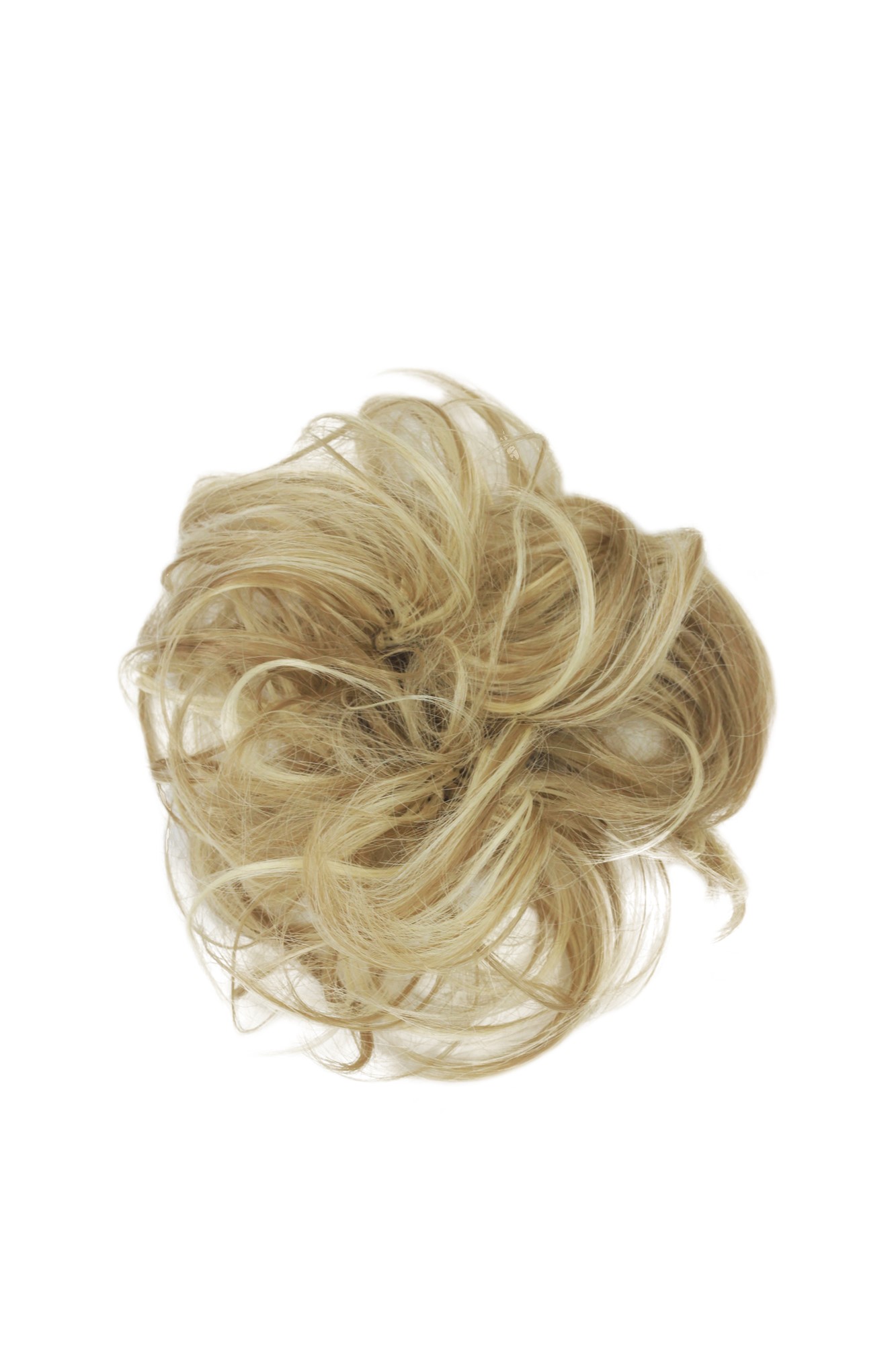 Scrunchie, blond mix, curled, short