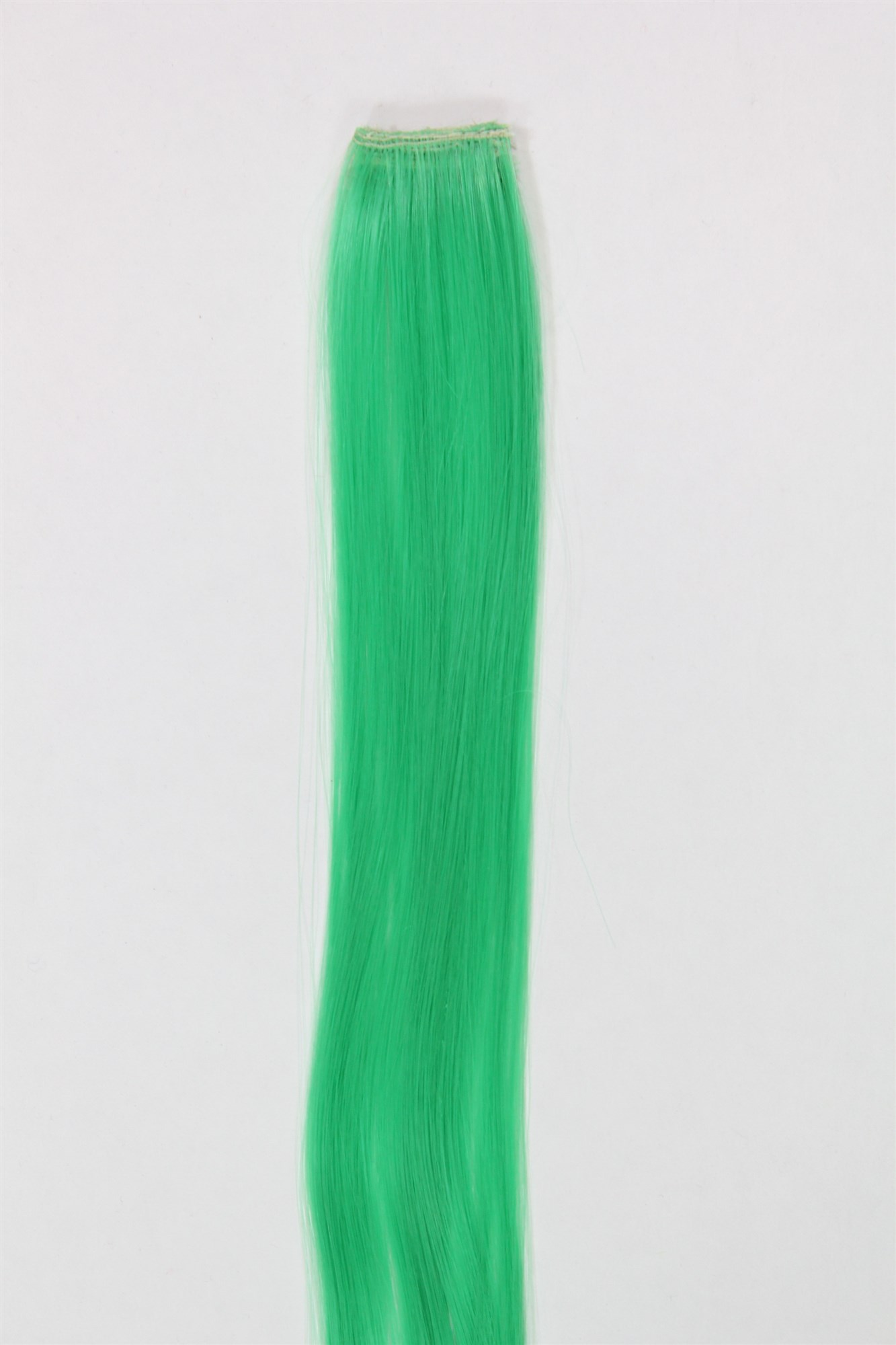 1 Clip Extension Strähne glatt 65 cm Grün YZF-P1S25-T1857, Ansicht 2, WIG ME UP: Ihr Perücken Online Shop glatte Extensions Grün 63 cm lang