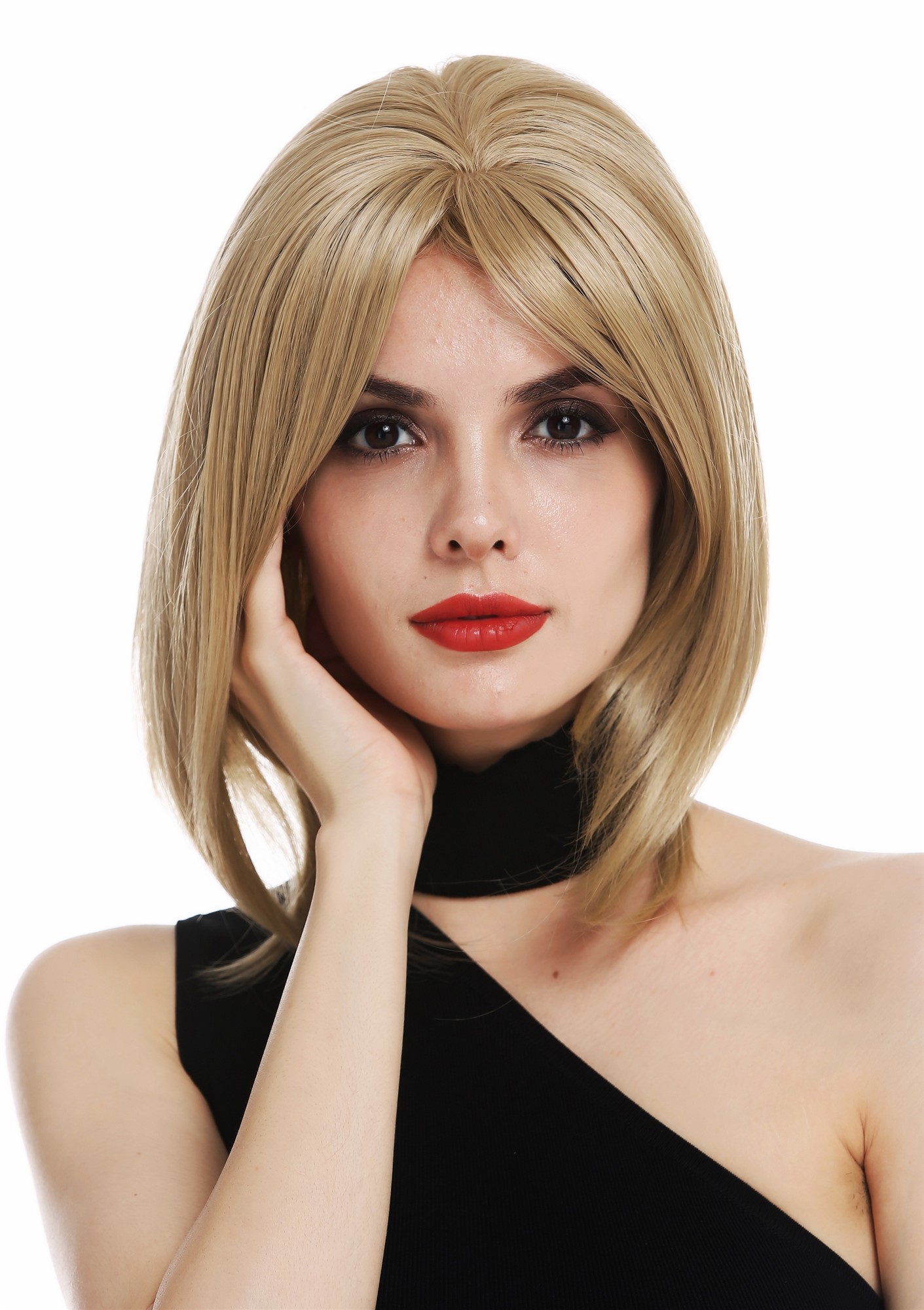 Women's wig short shoulder length long bob blonde medium blonde TYS-056D, view 6, WIG ME UP: Your Perücken Online Shop Quality Wigs, Ladies, medium blonde, straight, shoulder-length