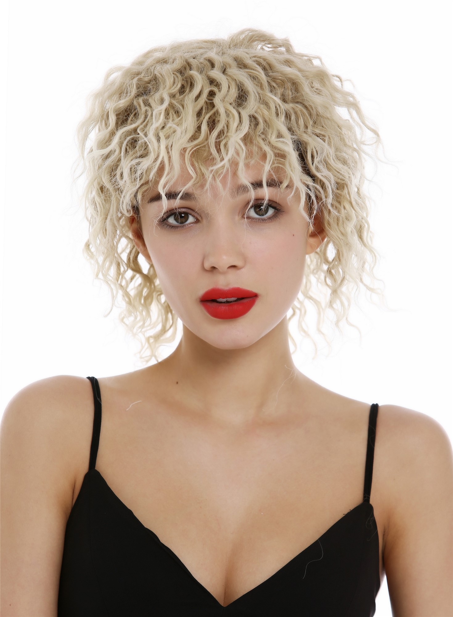 Quality Wigs, Ladies, blond mix, curled, short