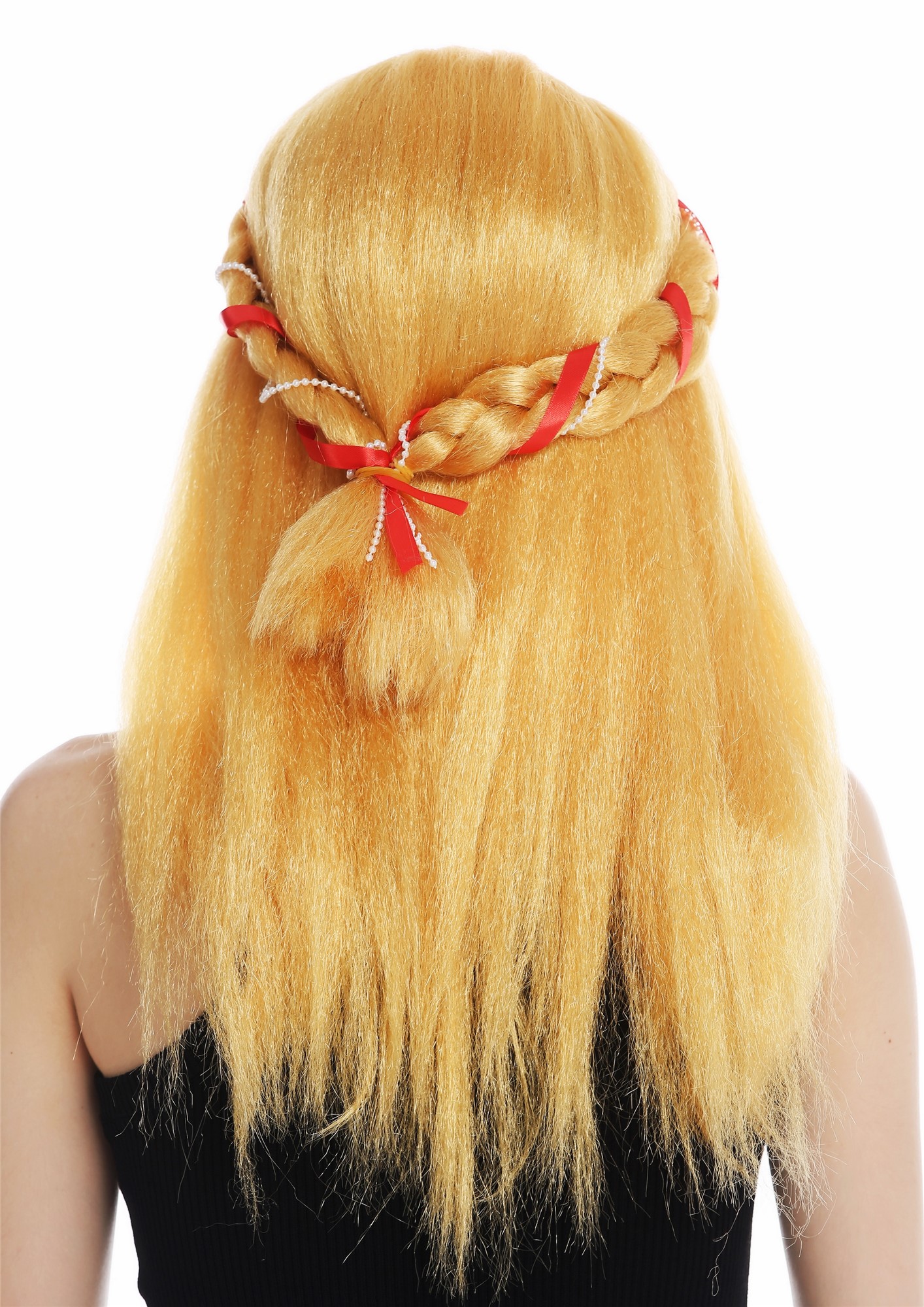 Wig women long blond plaited Alice band fantasy princess middle ages maid 69055A, view 6, WIG ME UP: Your Perücken Online Shop Party Wig, Ladies, Blonde, Braided, long