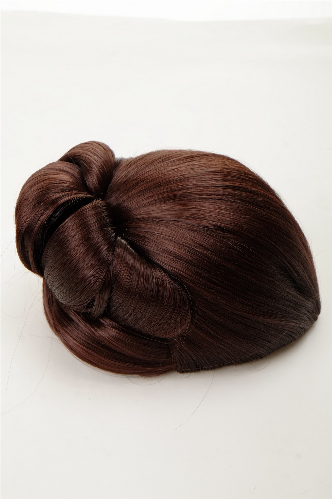 Dutt Haarknoten Groß Oma Mahagonibraun Braun N792-33, Ansicht 6, WIG ME UP: Ihr Perücken Online Shop glatter Dutt Haarteil Mahagonibraun