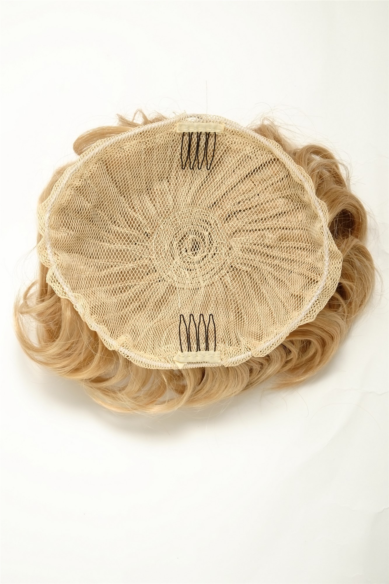 Haarteil Dutt Haarrose Buschig Goldblond-Hellblond-Mix Q840-611B, Ansicht 2, WIG ME UP: Ihr Perücken Online Shop lockiger Dutt Haarteil Goldblond-Hellblond-Mix