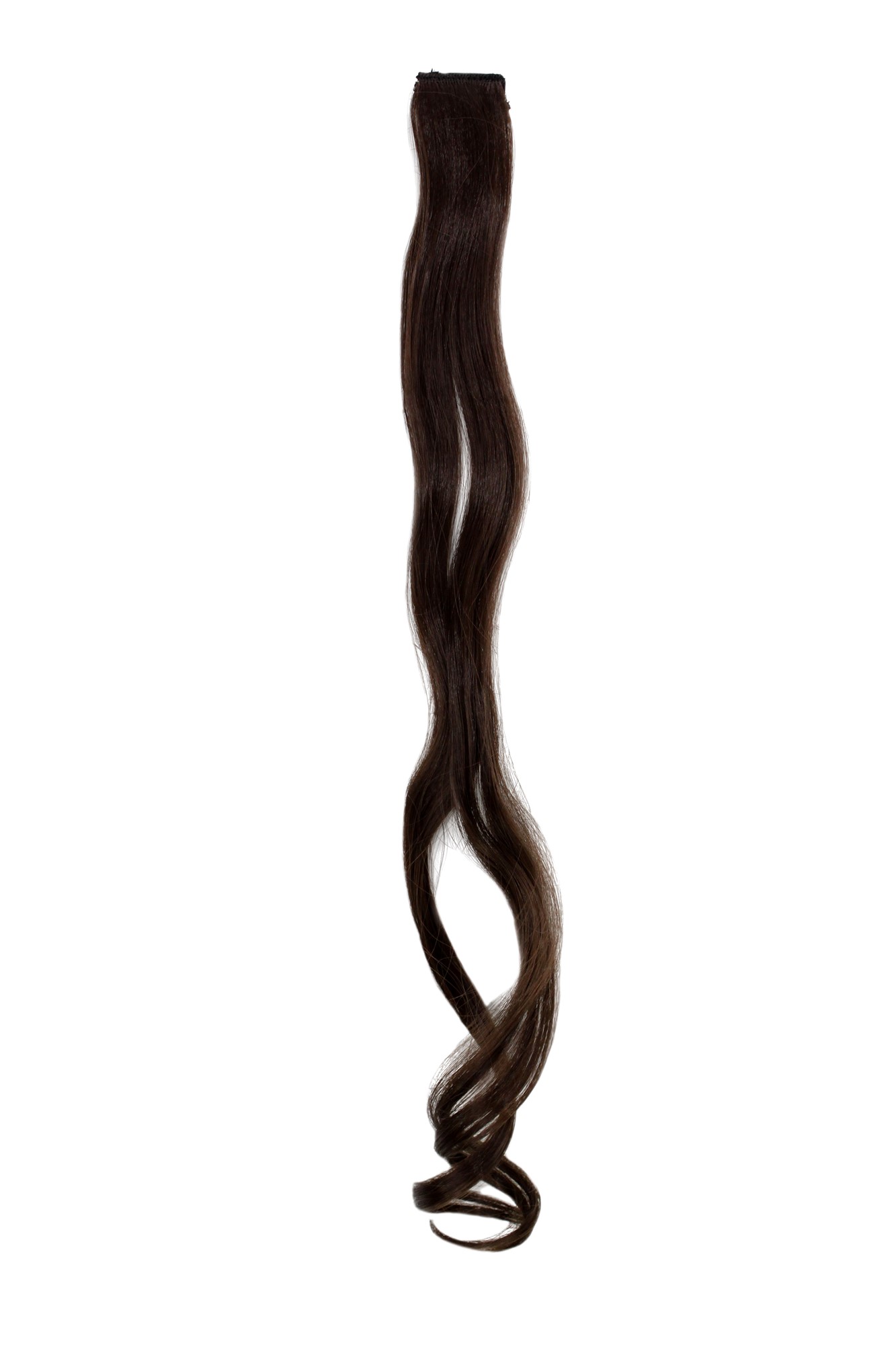 wellige Extensions Braun 63 cm lang