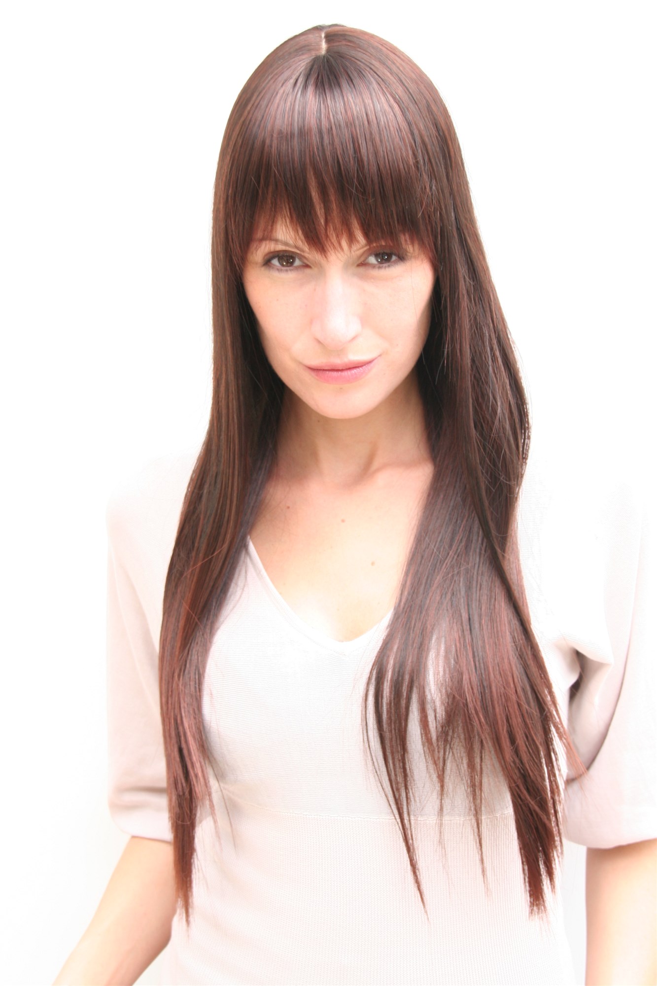 Lange Damenperücke Mit Pony - Glatt & Gewellt Im Blond Mix, 65 Cm, Modell H950D-27/613A