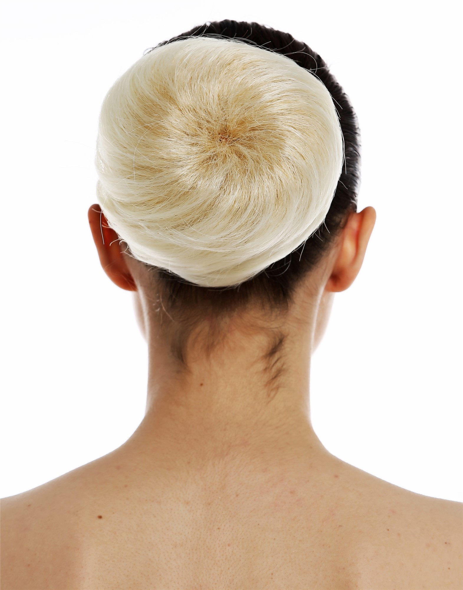 Haarteil Dutt Haarrose Retro Blond Mix TYP-208-24BT613, Ansicht 2, WIG ME UP: Ihr Perücken Online Shop glatter Dutt Haarteil Blond-Mix