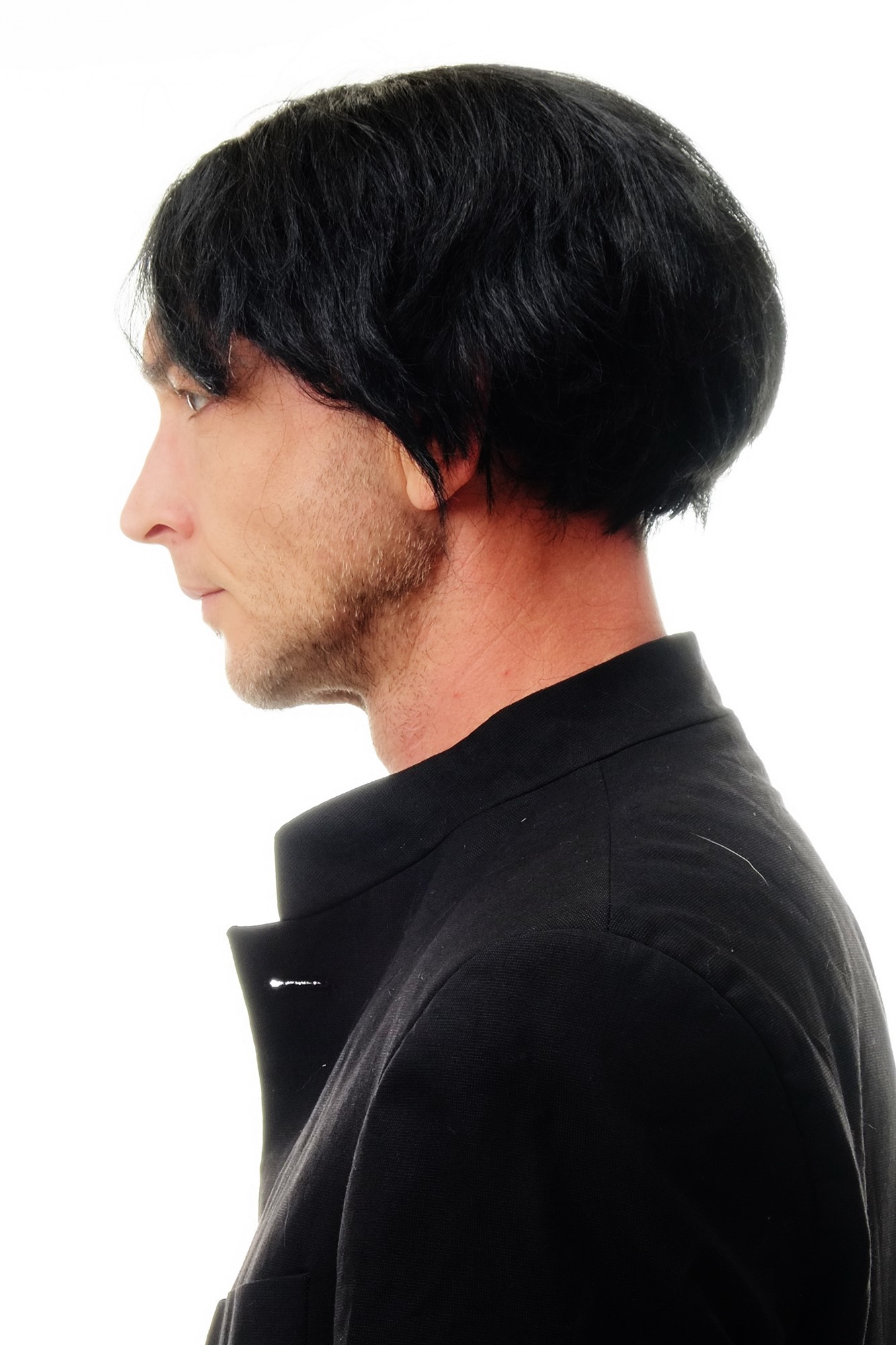 90983-ZA103 Lady or Men Party Wig Halloween Fancy Dress short black middle parting, view 2, WIG ME UP: Your Perücken Online Shop Party Wig, Unisex, Black, straight, short