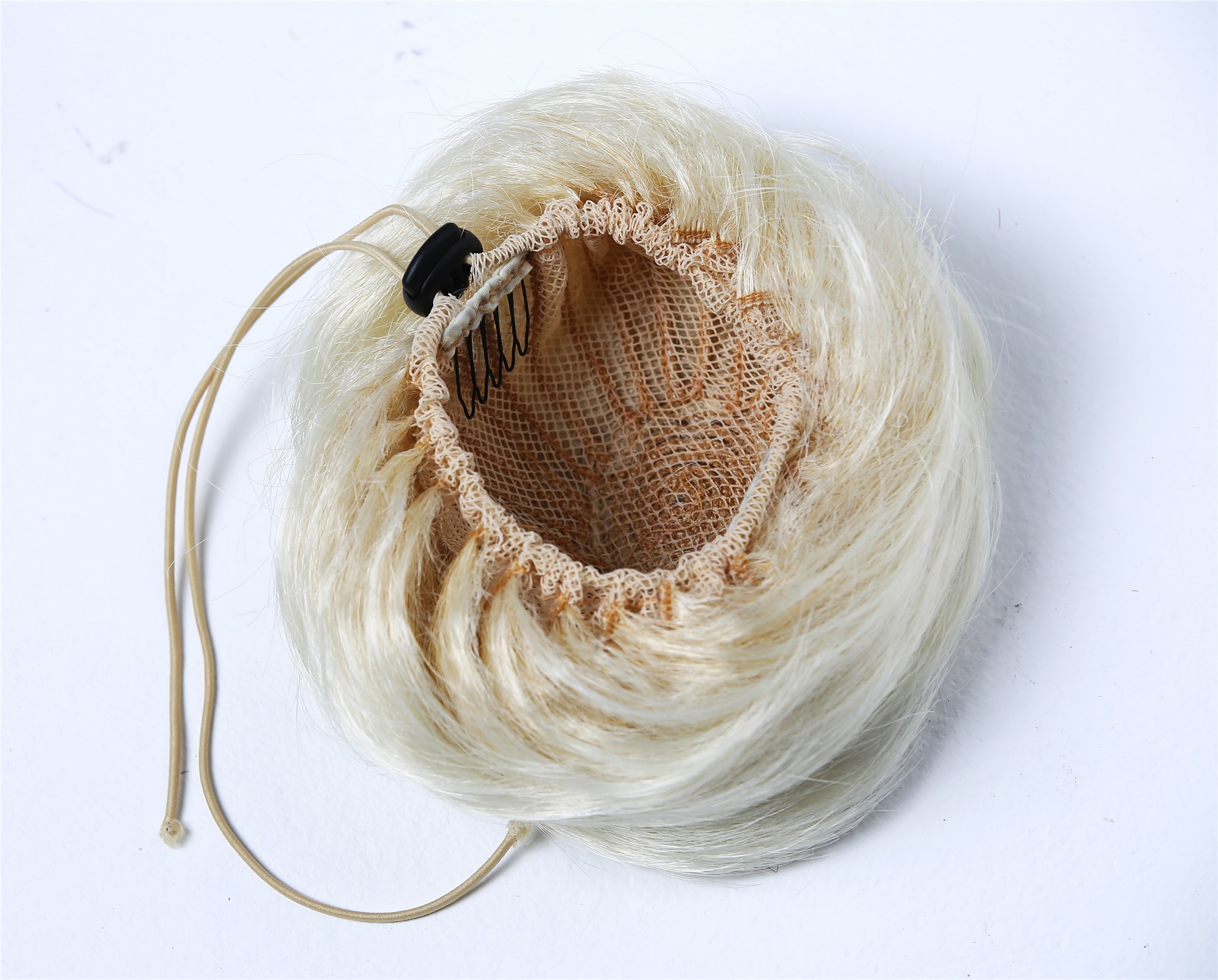 Haarteil Dutt Haarrose Retro Blond Mix TYP-208-24BT613, Ansicht 5, WIG ME UP: Ihr Perücken Online Shop glatter Dutt Haarteil Blond-Mix