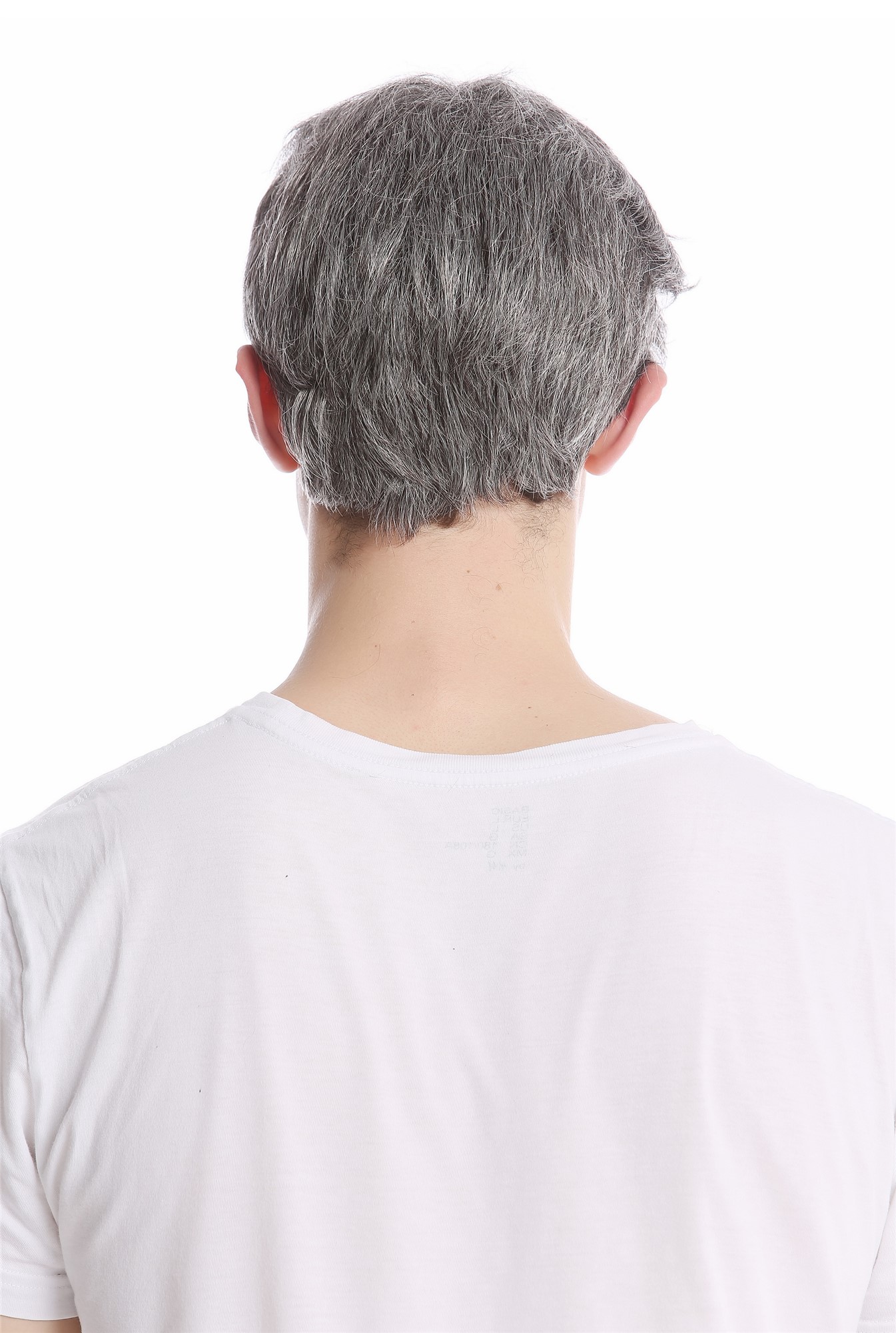GFW1168-44 Men Gents Wig short casual youthful modern look dark grey gray, view 4, WIG ME UP: Your Perücken Online Shop Quality Wigs, Men, dark brown-gray mix, straight, short