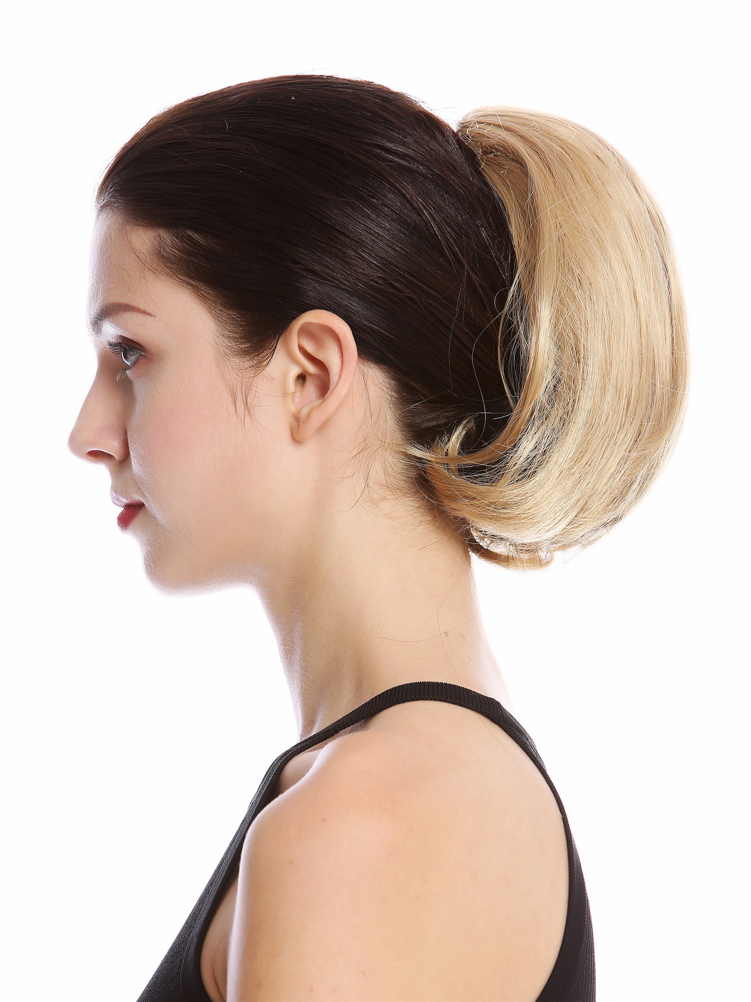 Ponytail Hairpiece very short straight but voluminous gold blonde N869, view 3, WIG ME UP: Your Perücken Online Shop Ponytails, golden blonde, curled, short
