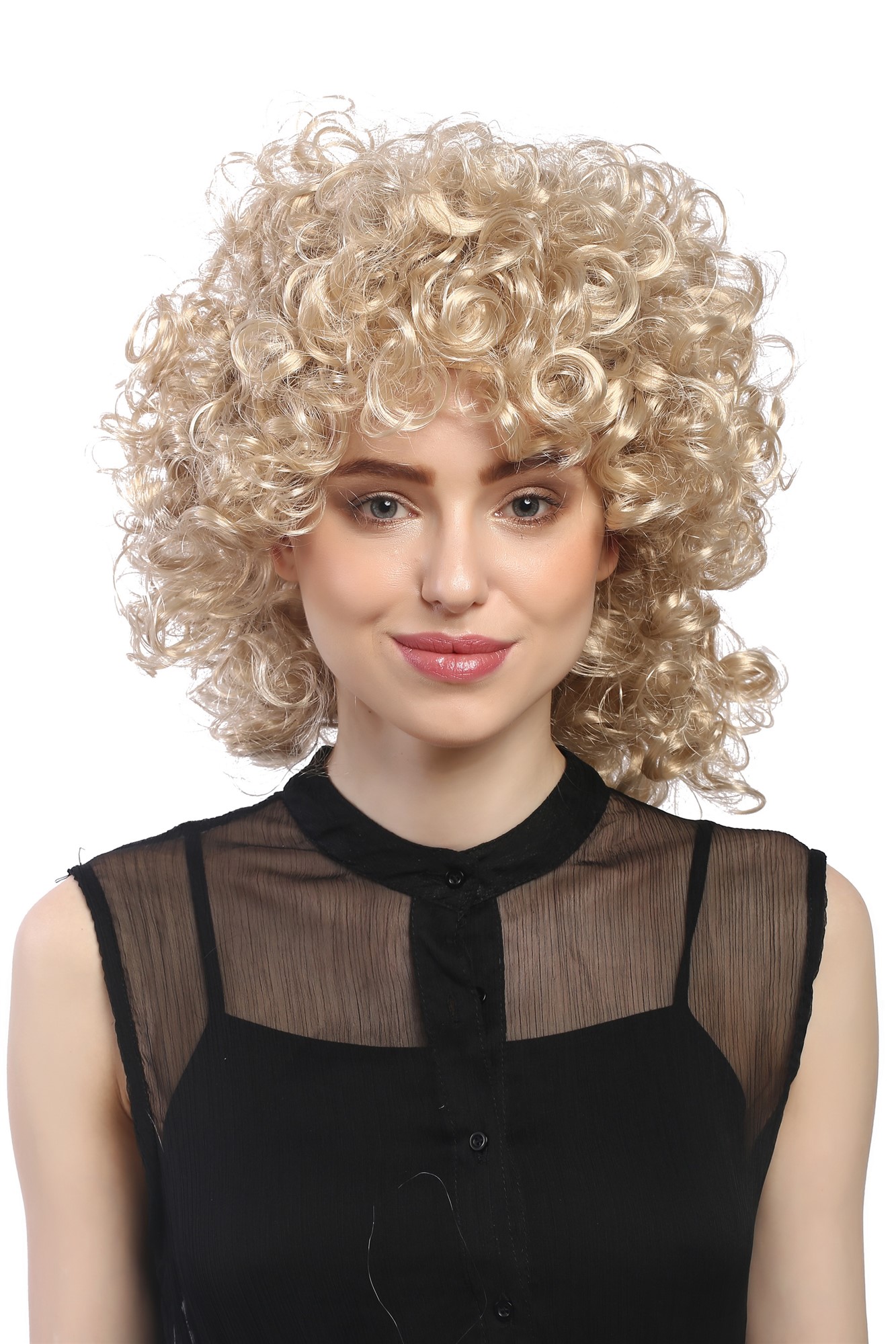 Party Wig, Ladies, Blonde, curled, shoulder-length