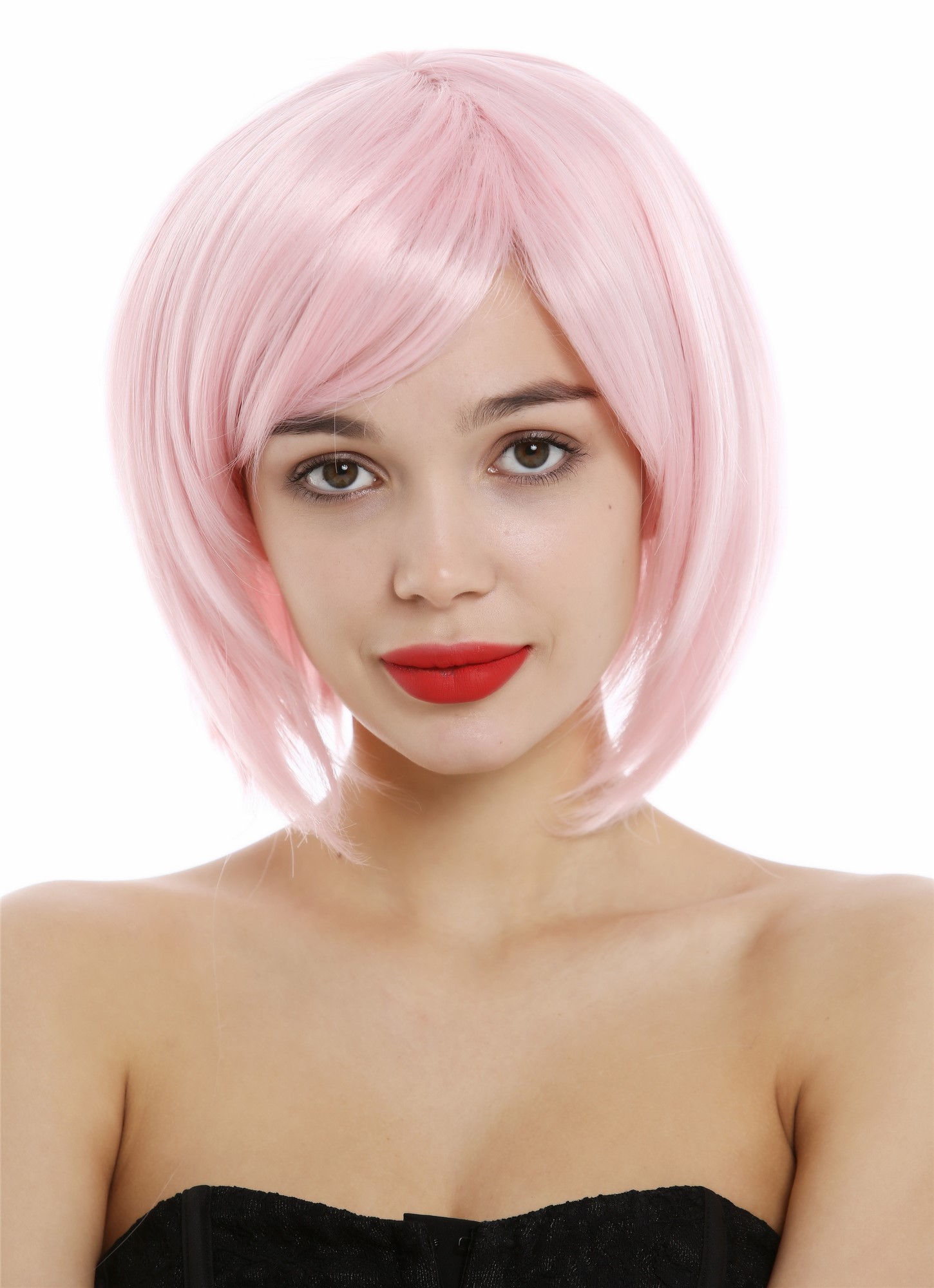 Quality Wigs, Ladies, light pink, straight, short