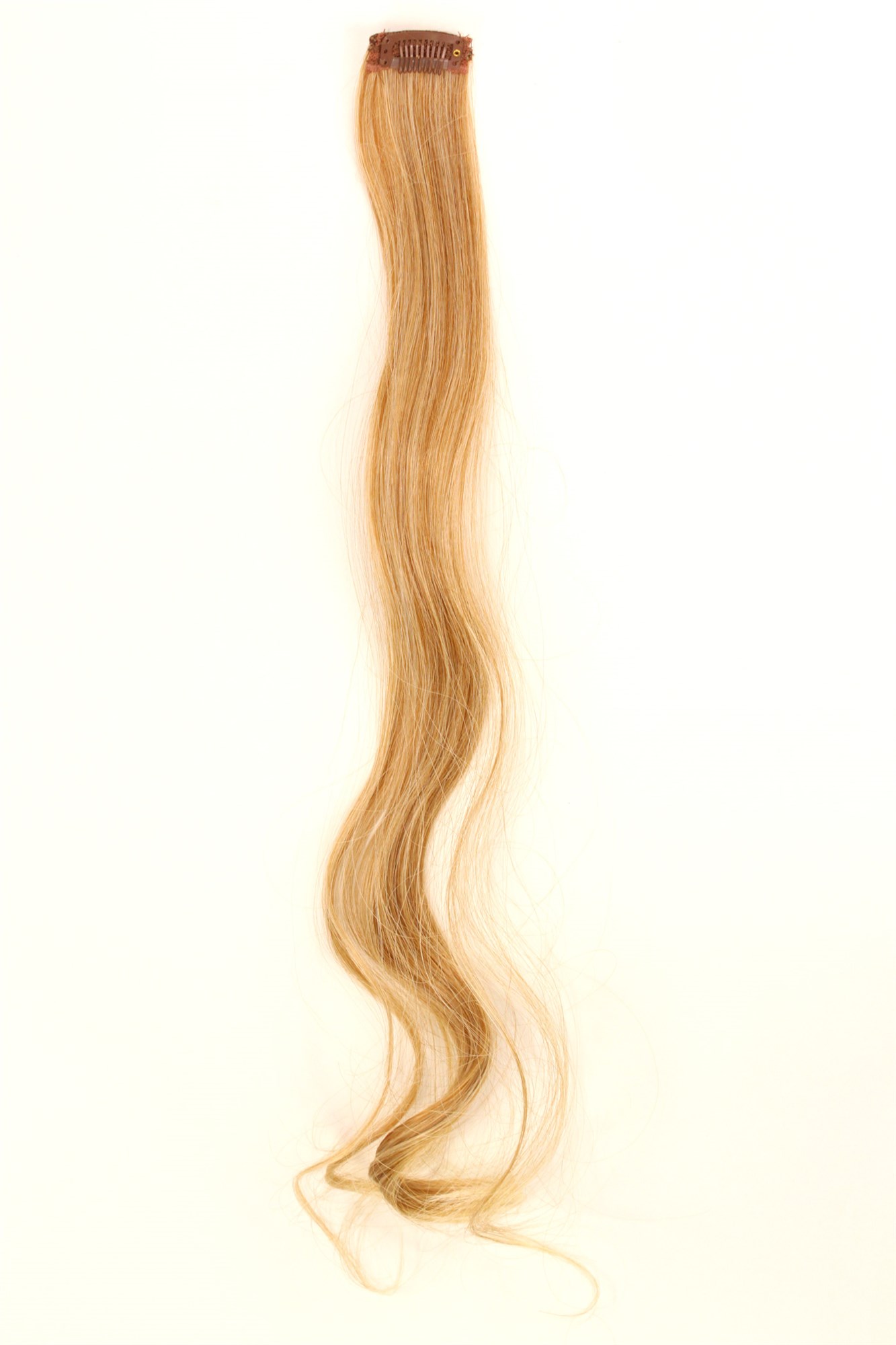 wellige Extensions Kupfer-Hell-Blond-Mix 63 cm lang