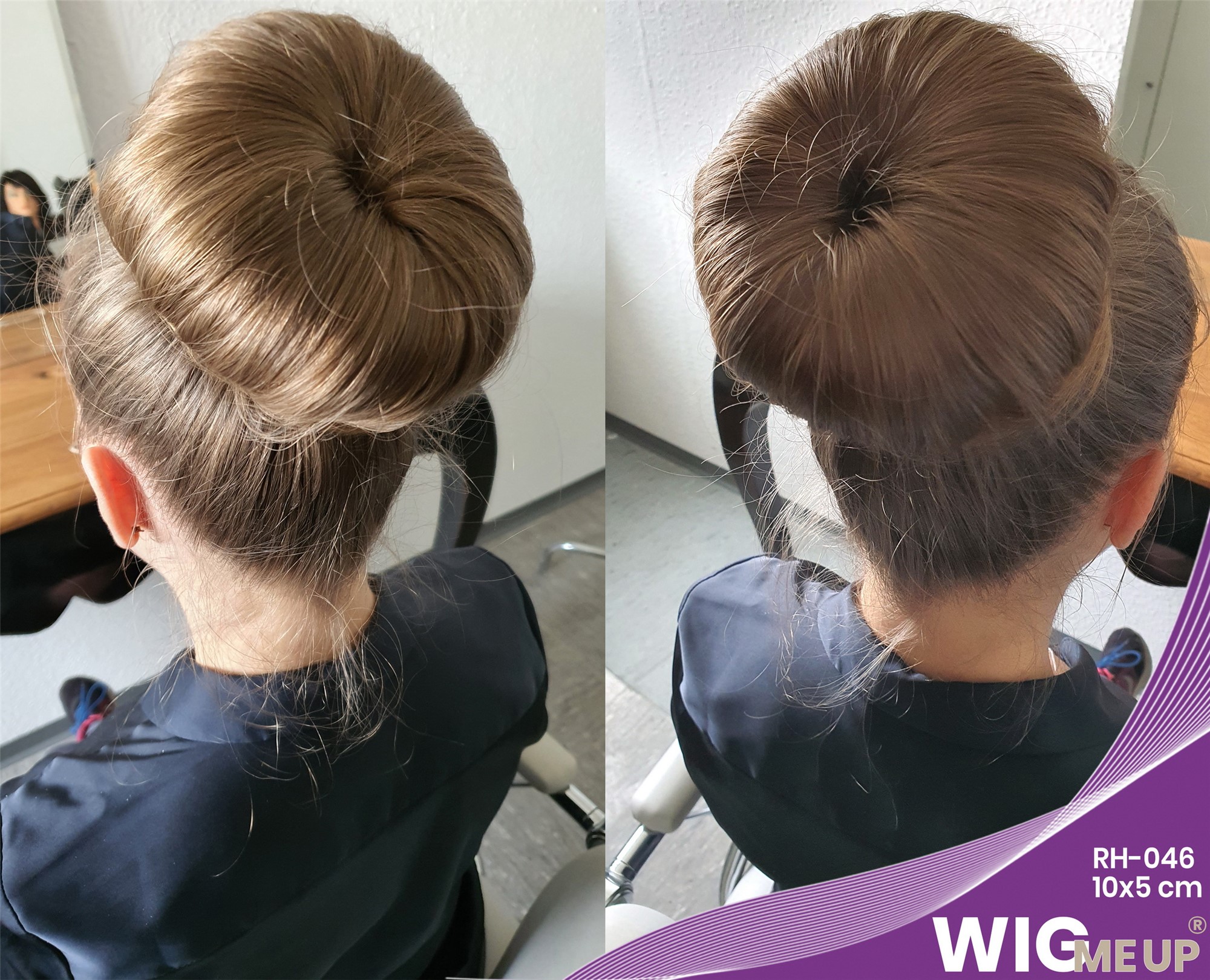 Bun Cushion Donut as Base for Hairbun Hairknot brown 4x2 inches RH-046, view 3, WIG ME UP: Your Perücken Online Shop Hairnets, Bun Cushions & More, Brown, straight, short