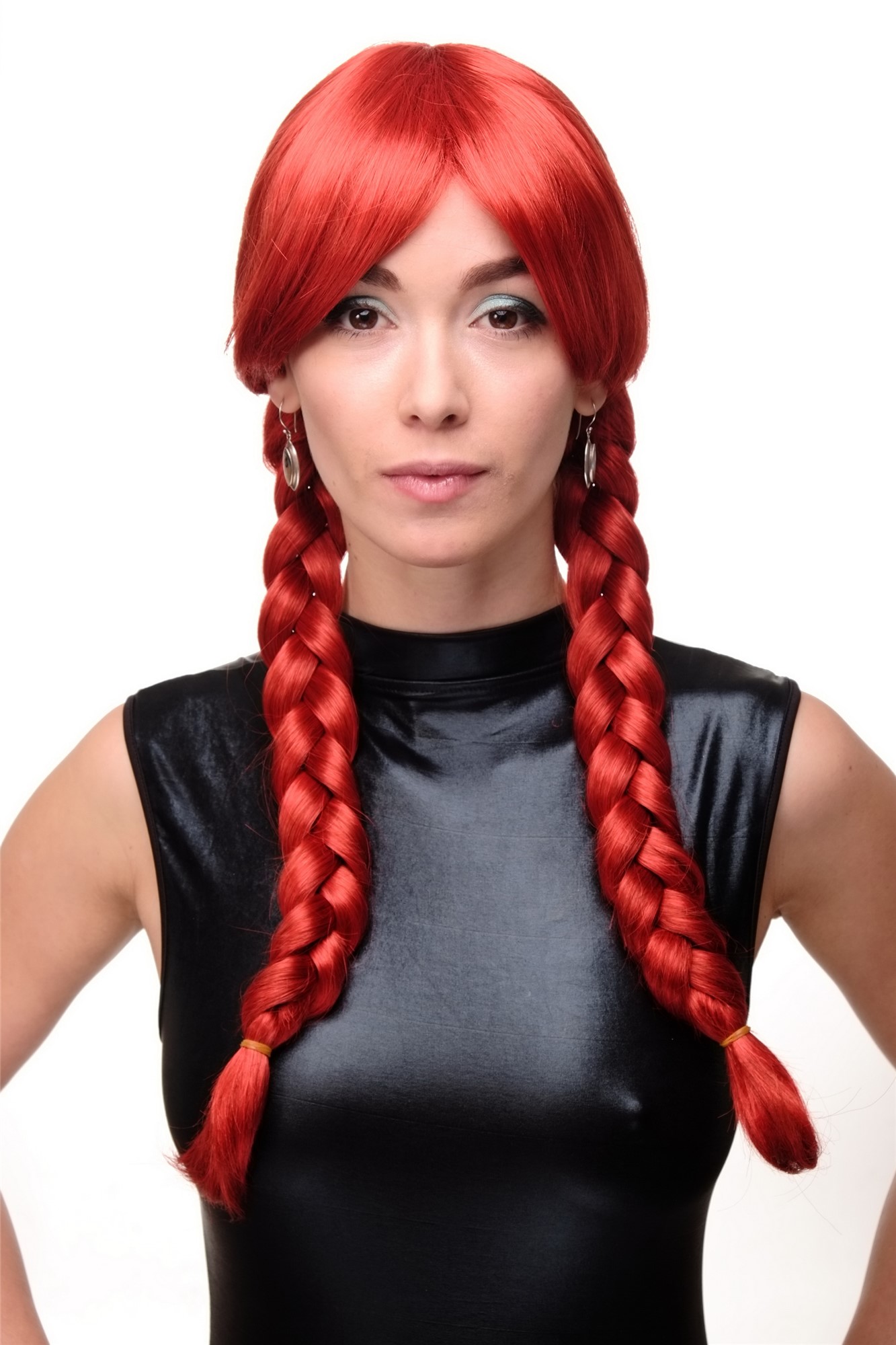 Quality Wigs, Ladies, Red, Braided, long