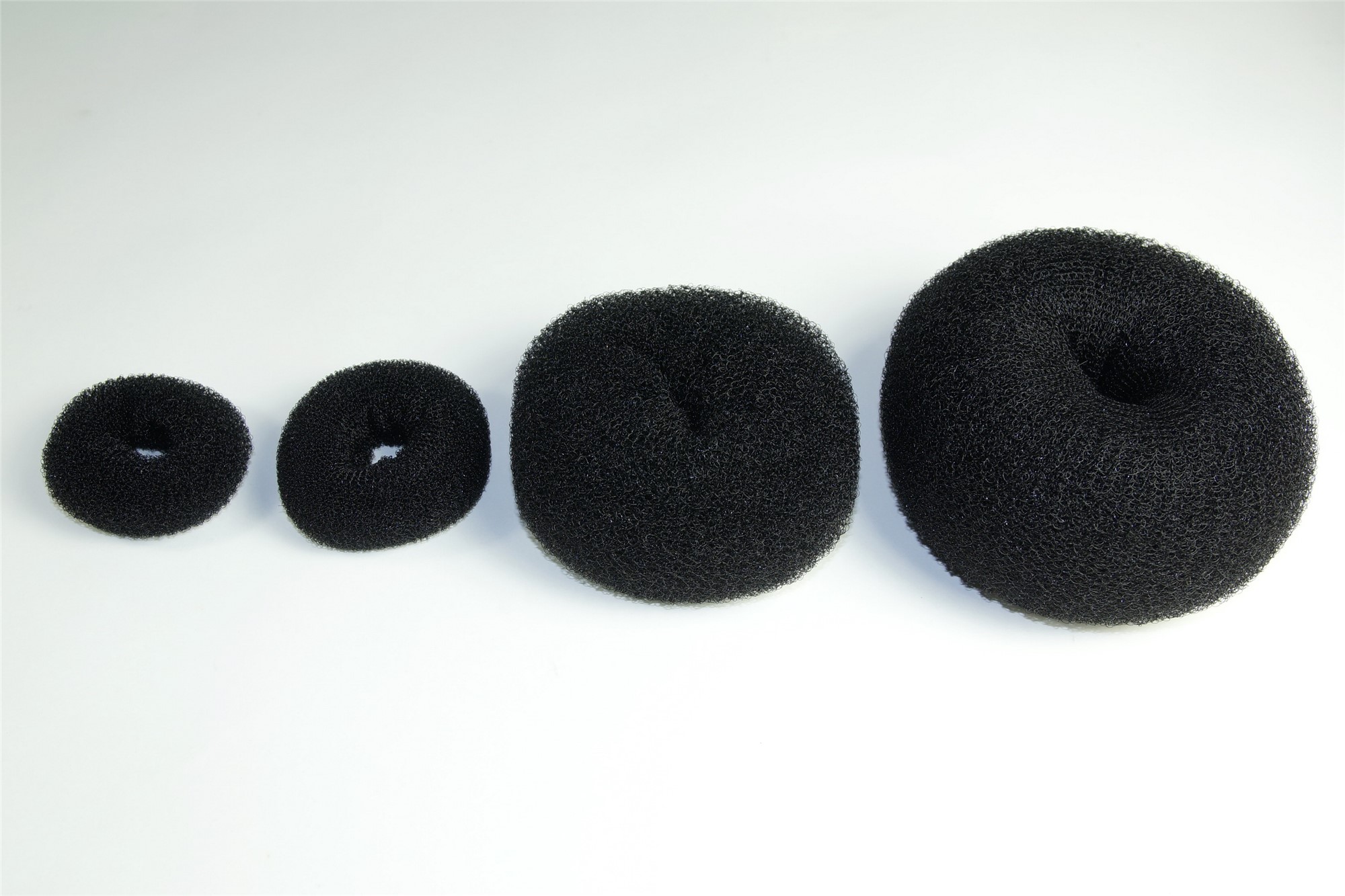 Hairnets, Bun Cushions & More, Black, straight, short