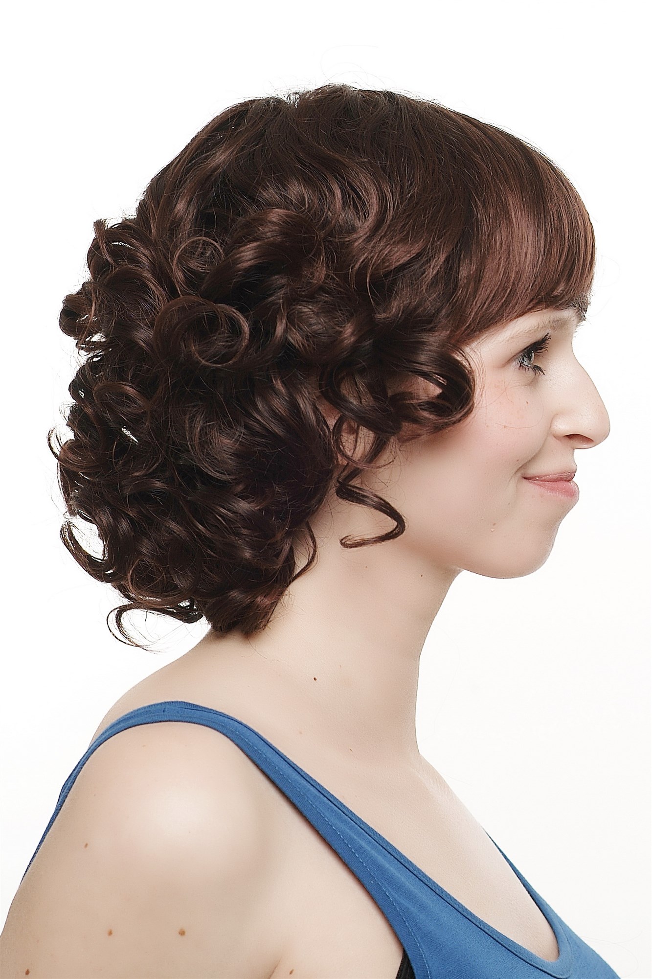 Lady  Wig extravangant postmodern ultra-stylish curl short brown mix mahogany SA031-2T33, view 6, WIG ME UP: Your Perücken Online Shop Quality Wigs, Ladies, black-brown-mahogany brown, curled, short