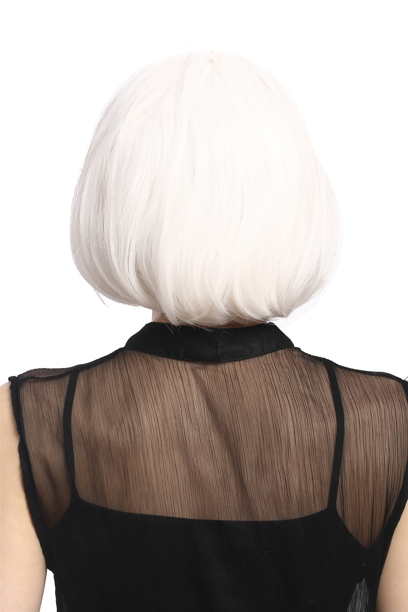 Party Wig, Ladies, White, straight, short