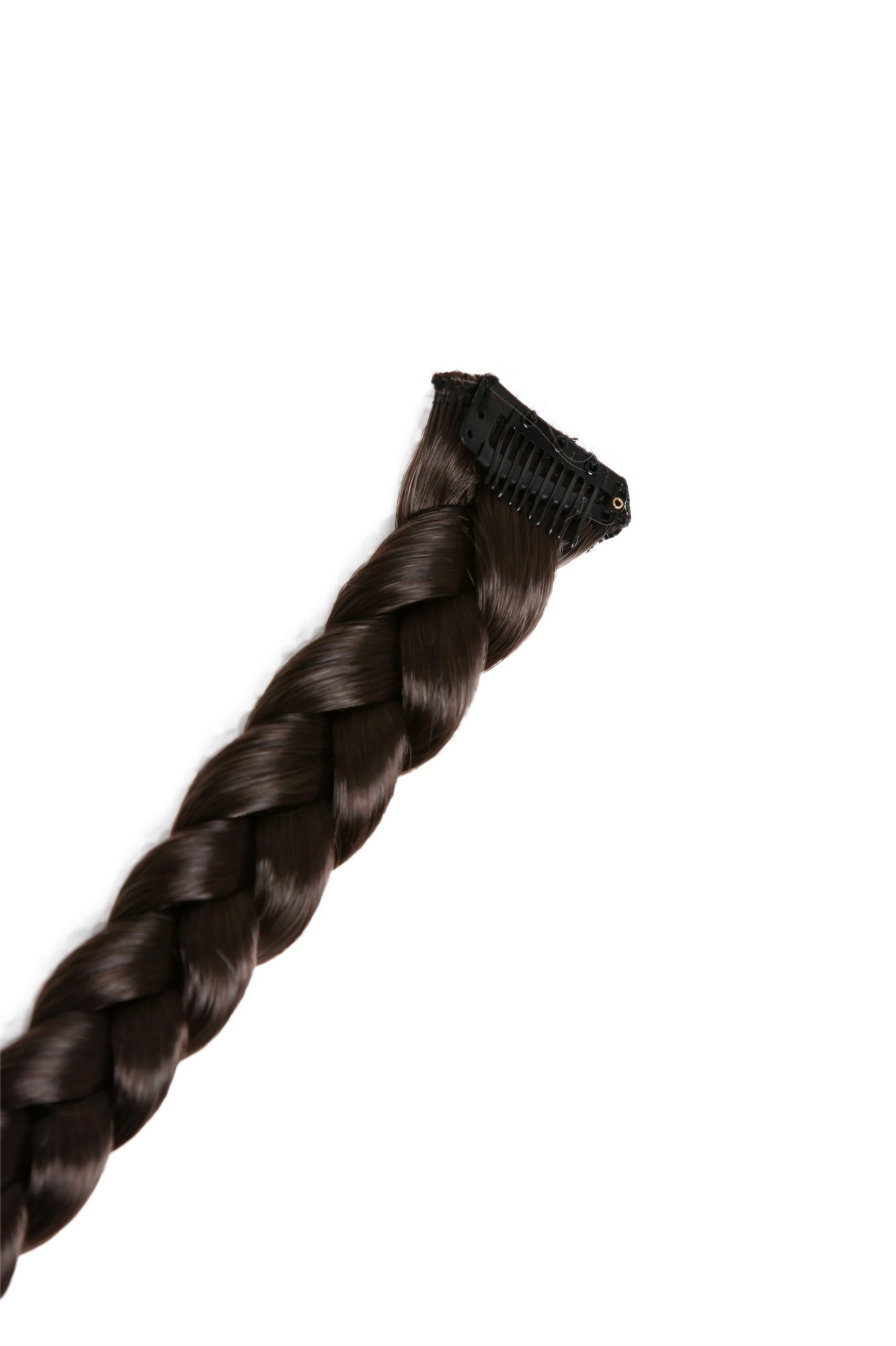 Ponytails, medium brown, Braided, long