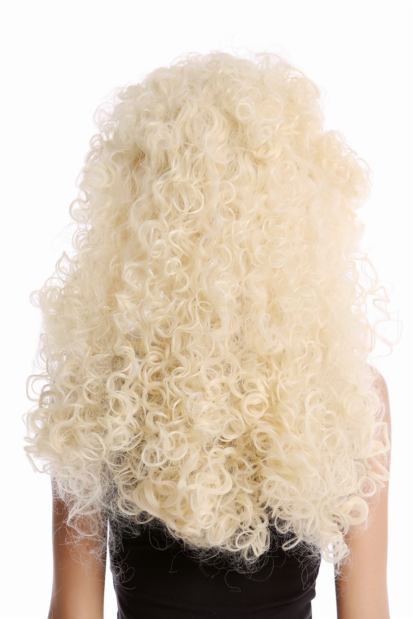 hochwertige Qualitätsperücken, Perücke Lang Locken Blond Mähne YZF-4380-613, Ansicht 4, WIG ME UP: Ihr Perücken Online Shop lockige Tressen-Perücke Platinblond lange Haare für Damen