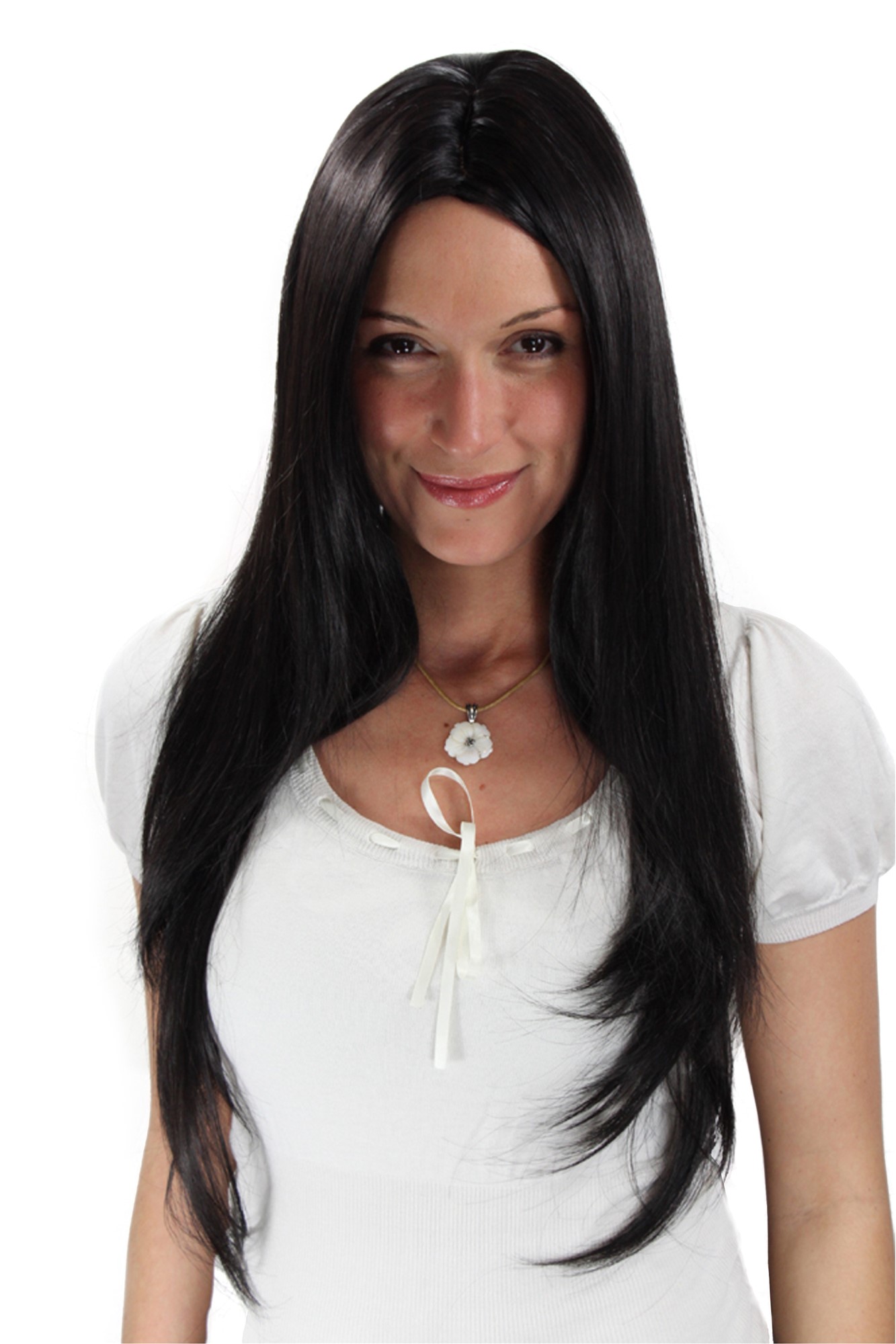 Quality Wigs, Ladies, black-brown, straight, very long