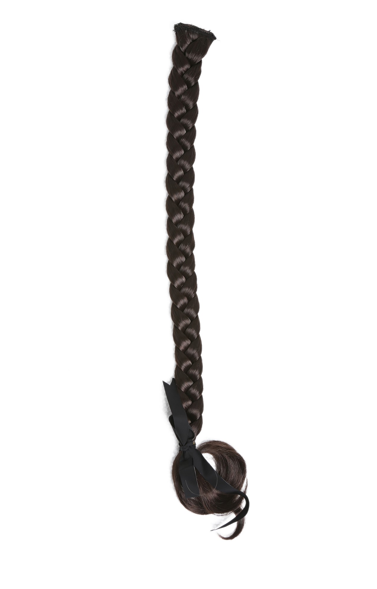 Ponytails, medium brown, Braided, long