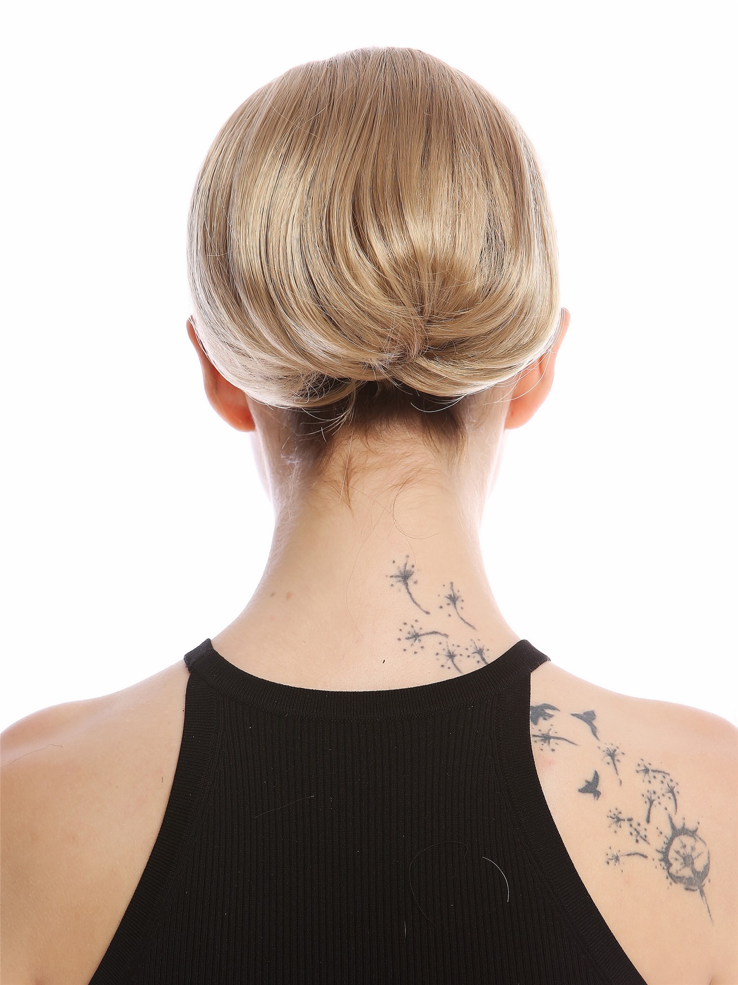 Ponytail Hairpiece short straight voluminous like hair bun honey blond 909AB, view 2, WIG ME UP: Your Perücken Online Shop Ponytails, honey blonde, curled, short