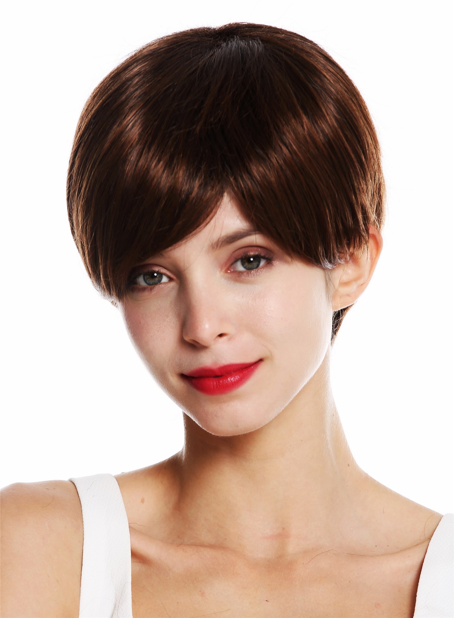 Quality Wigs, Ladies, brown mix, straight, short