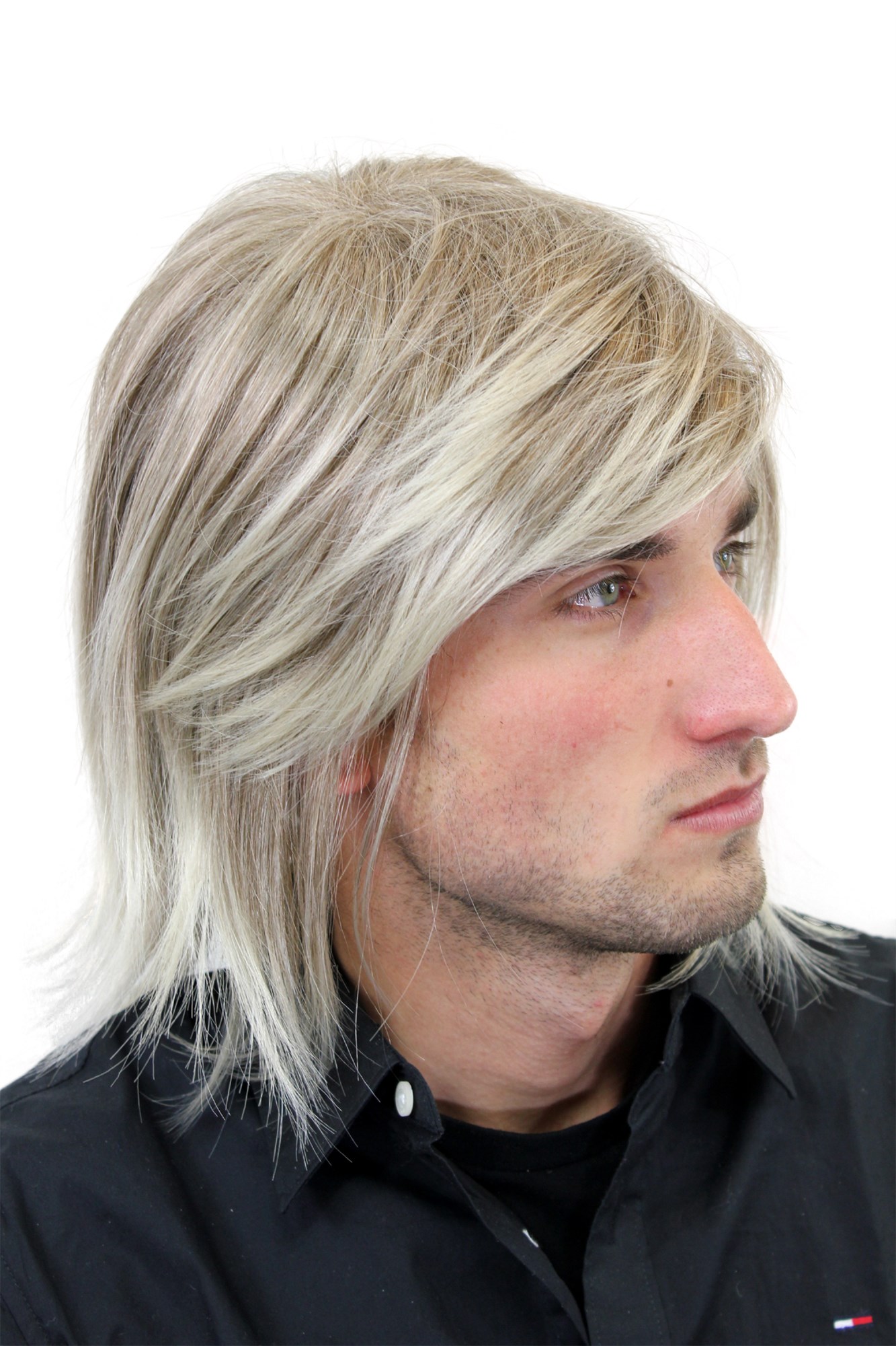 Quality Wigs, Men, Blonde, straight, shoulder-length