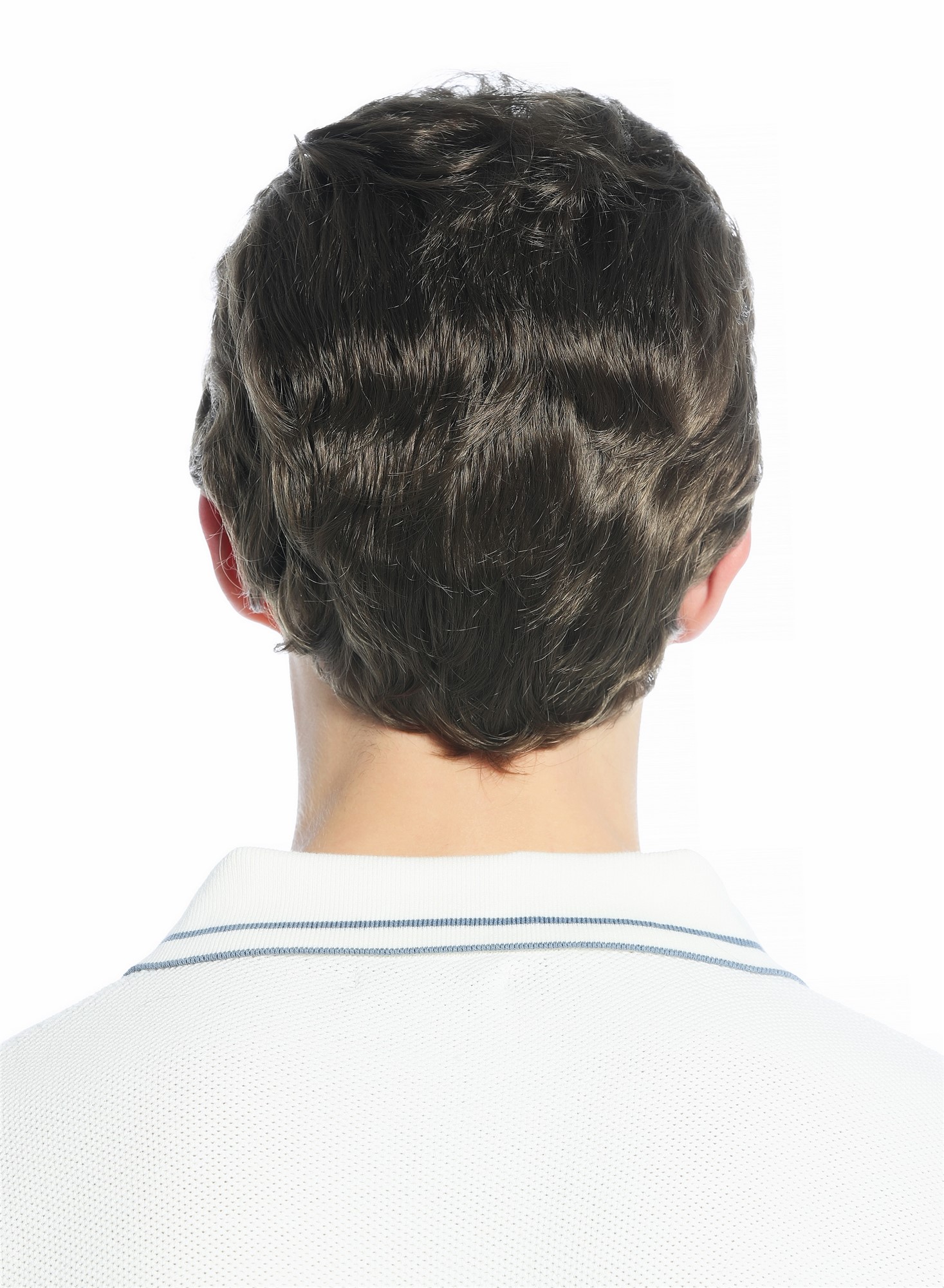 hochwertige Qualitätsperücken, Perücke unisex kurz leicht gewellt Tolle Braun DW1333A-18, Ansicht 6, WIG ME UP: Ihr Perücken Online Shop wellige Tressen-Perücke Mittelbraun kurze Haare für Unisex