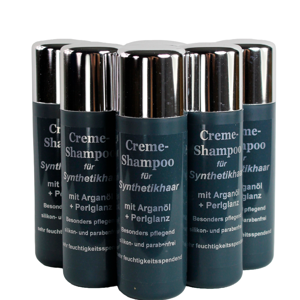 5 Creme-Shampoo-Flaschen