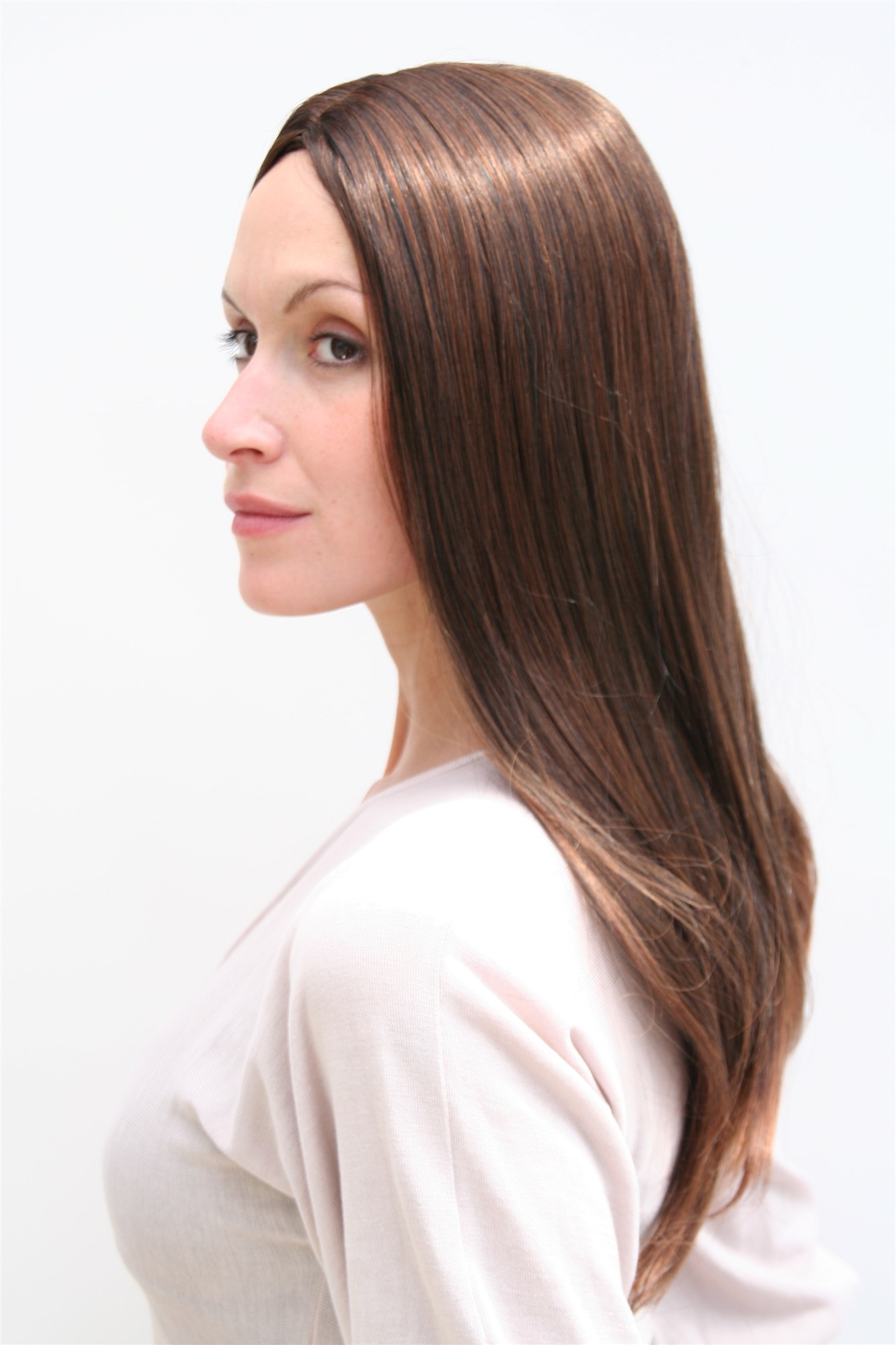 SEDUCTIVE Lady  Wig BRUNETTE brown mix MIDDLE PARTING long (SA151 Colour 2T30), view 3, WIG ME UP: Your Perücken Online Shop Quality Wigs, Ladies, black-brown and copper-brown, straight, long