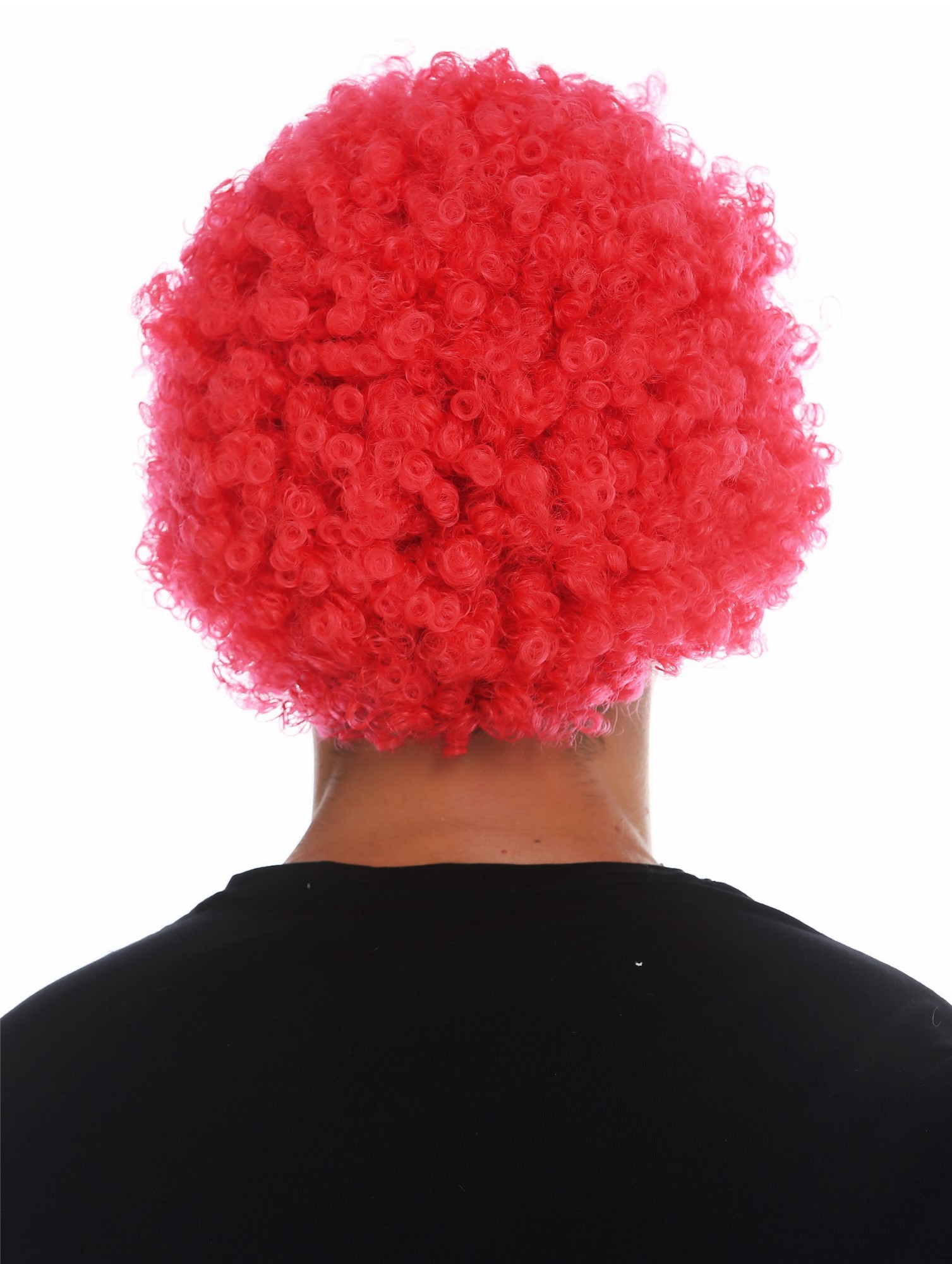Wig carnival men women clown red short afro frizzy curly frizzy head MMAM-9M, view 4, WIG ME UP: Your Perücken Online Shop Party Wig, Unisex, bright red, curled, short